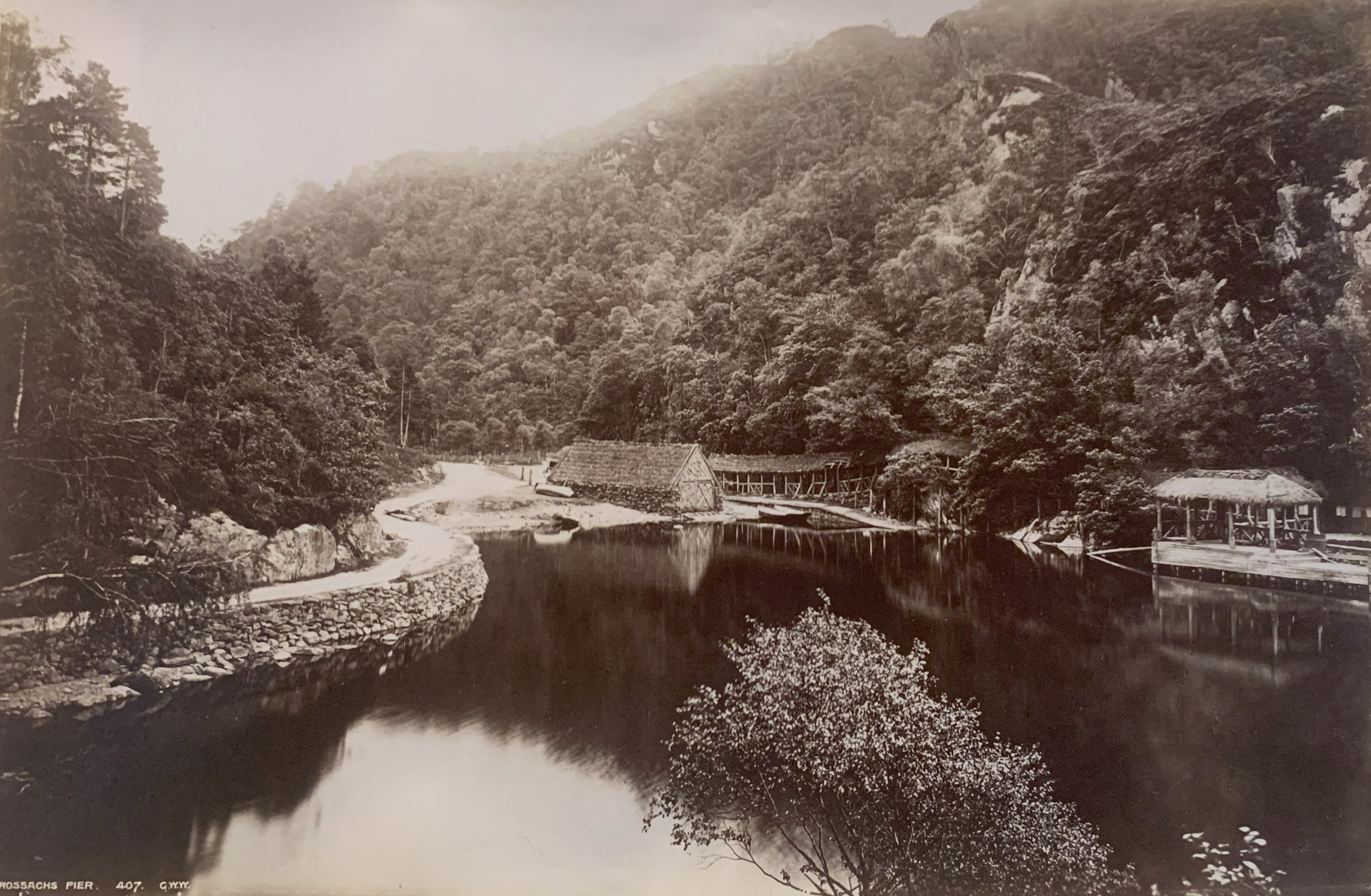 Albumina originale TROSSACHS PIER - SCOZIA 1880 CA.