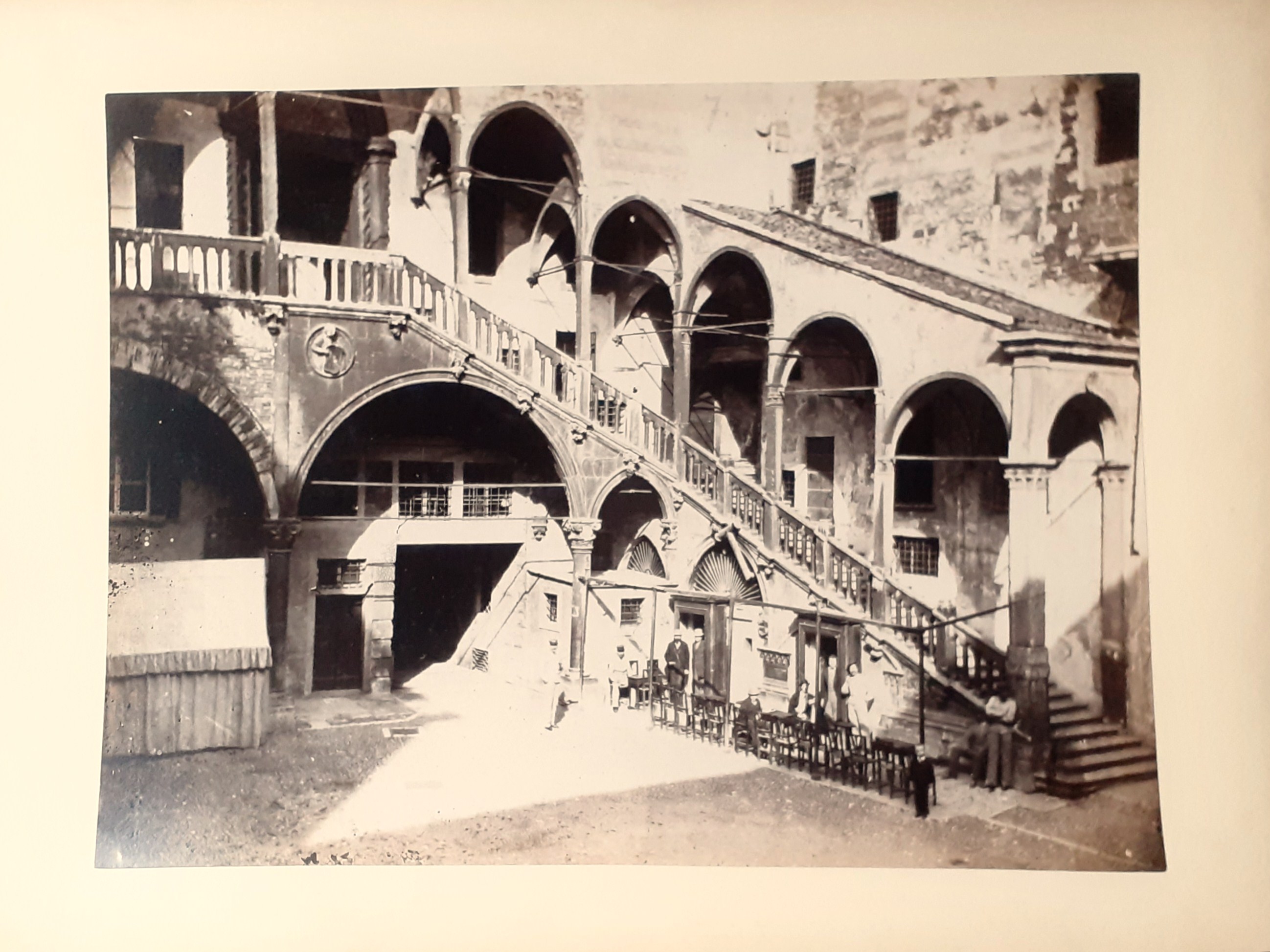 Albumina originale Verona Palazzo Maffei 1880 circa