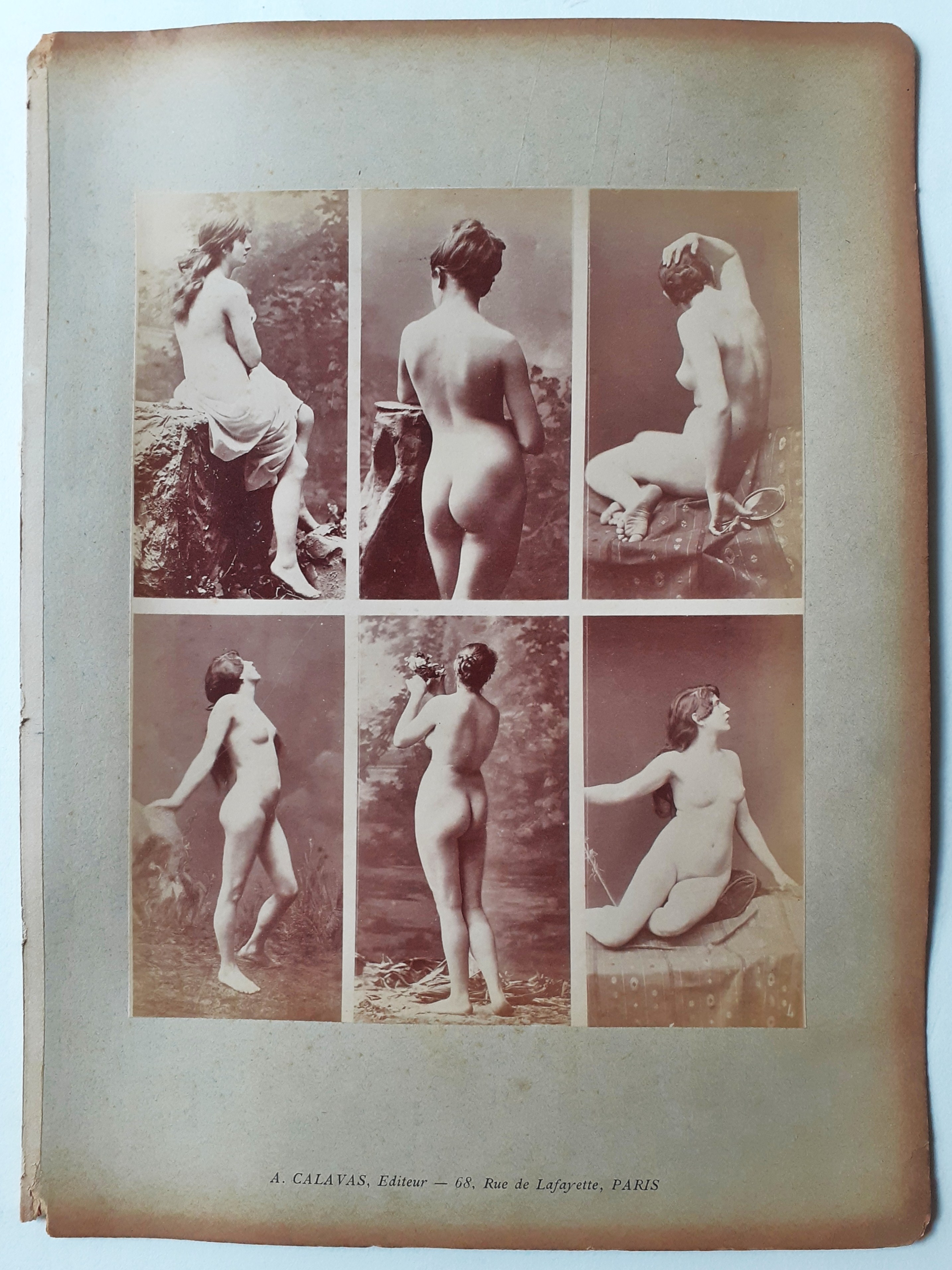 Albumine originali - studi di nudo A. Calavas Editeur Paris …