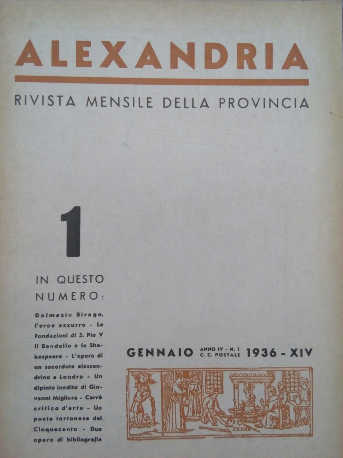 ALEXANDRIA rivista gennaio 1936