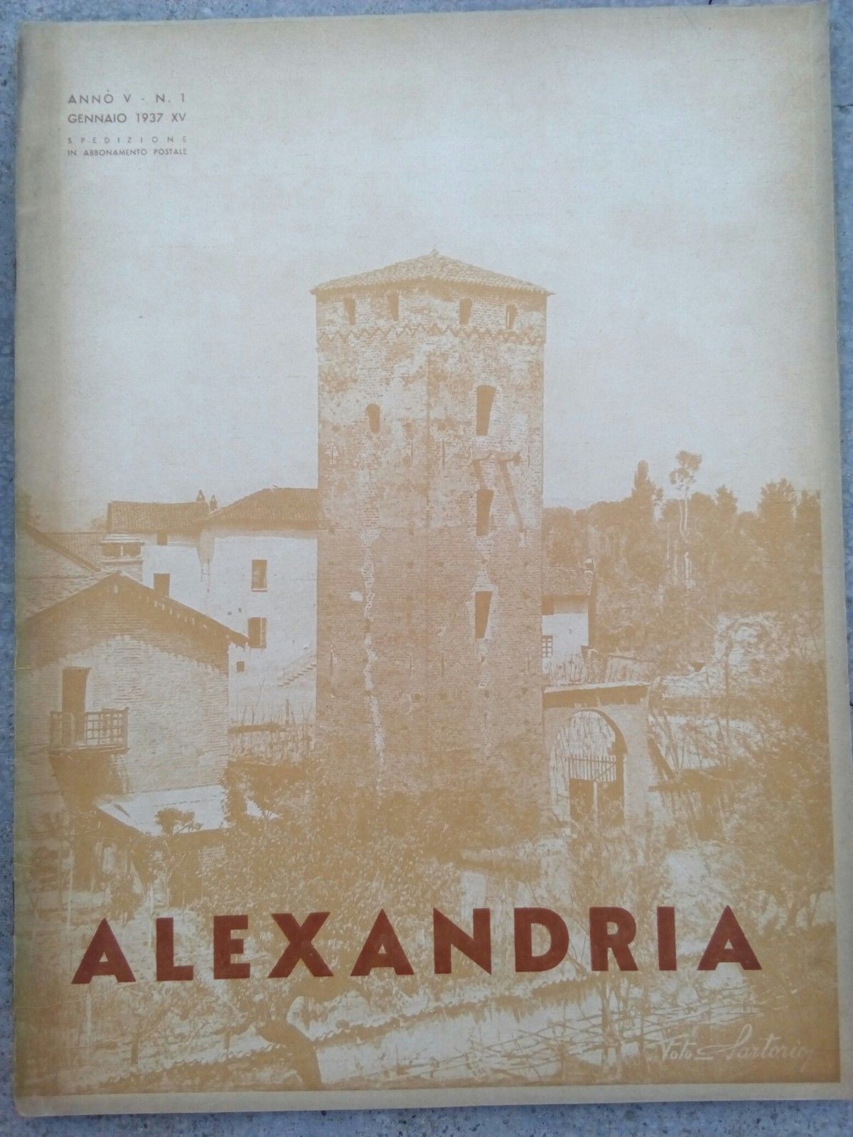 ALEXANDRIA rivista gennaio 1937