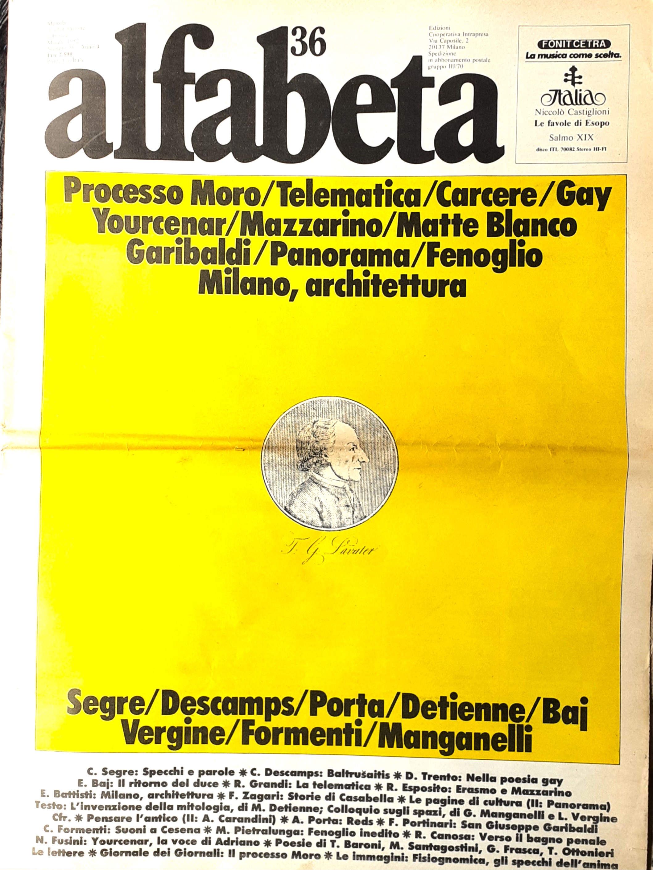 alfabeta mensile di cultura Anno IV N^ 36 Maggio 1982