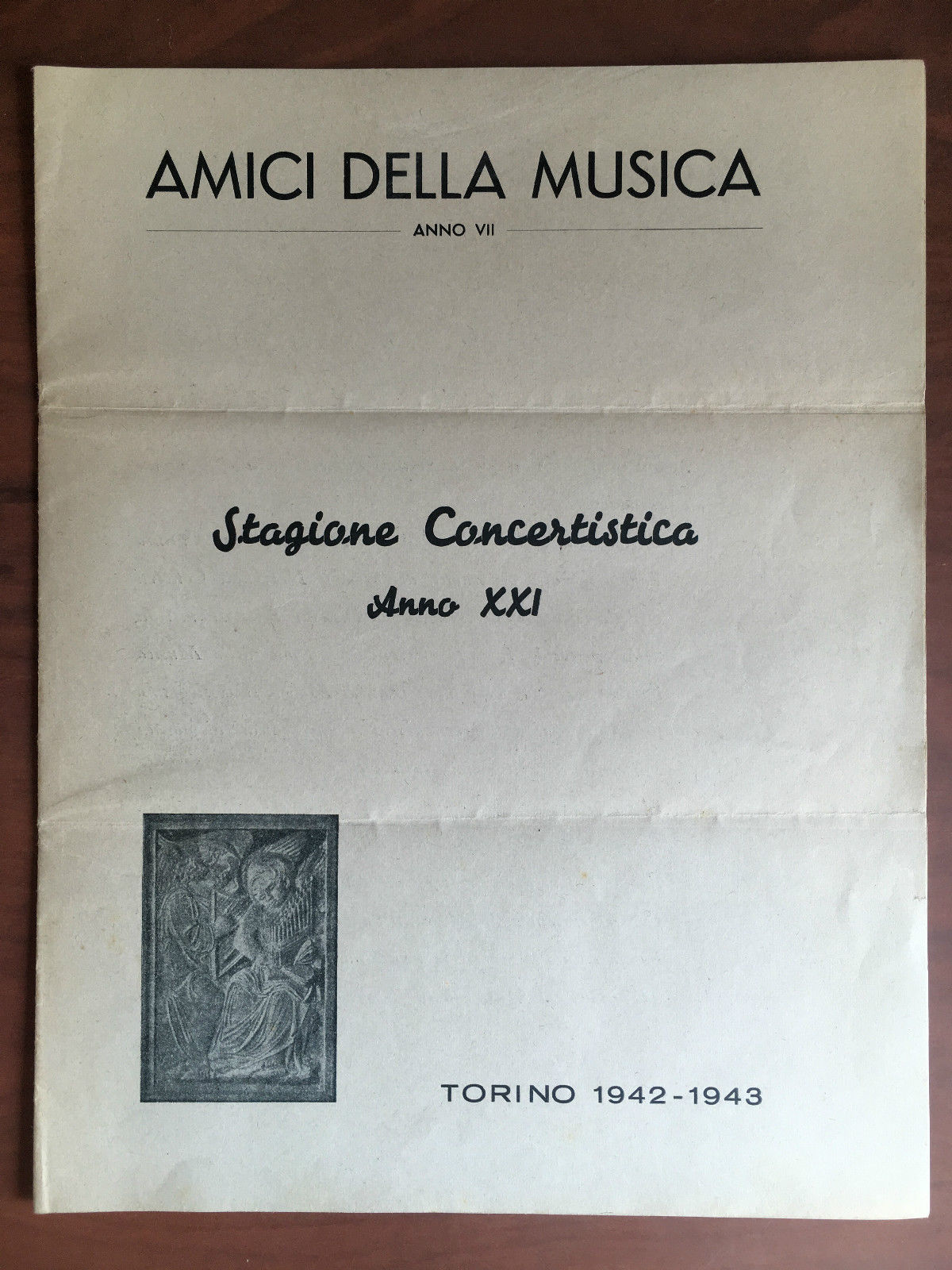 Amici della musica Anno VII Stagione Concertistica XXI Torino 1942/43 …