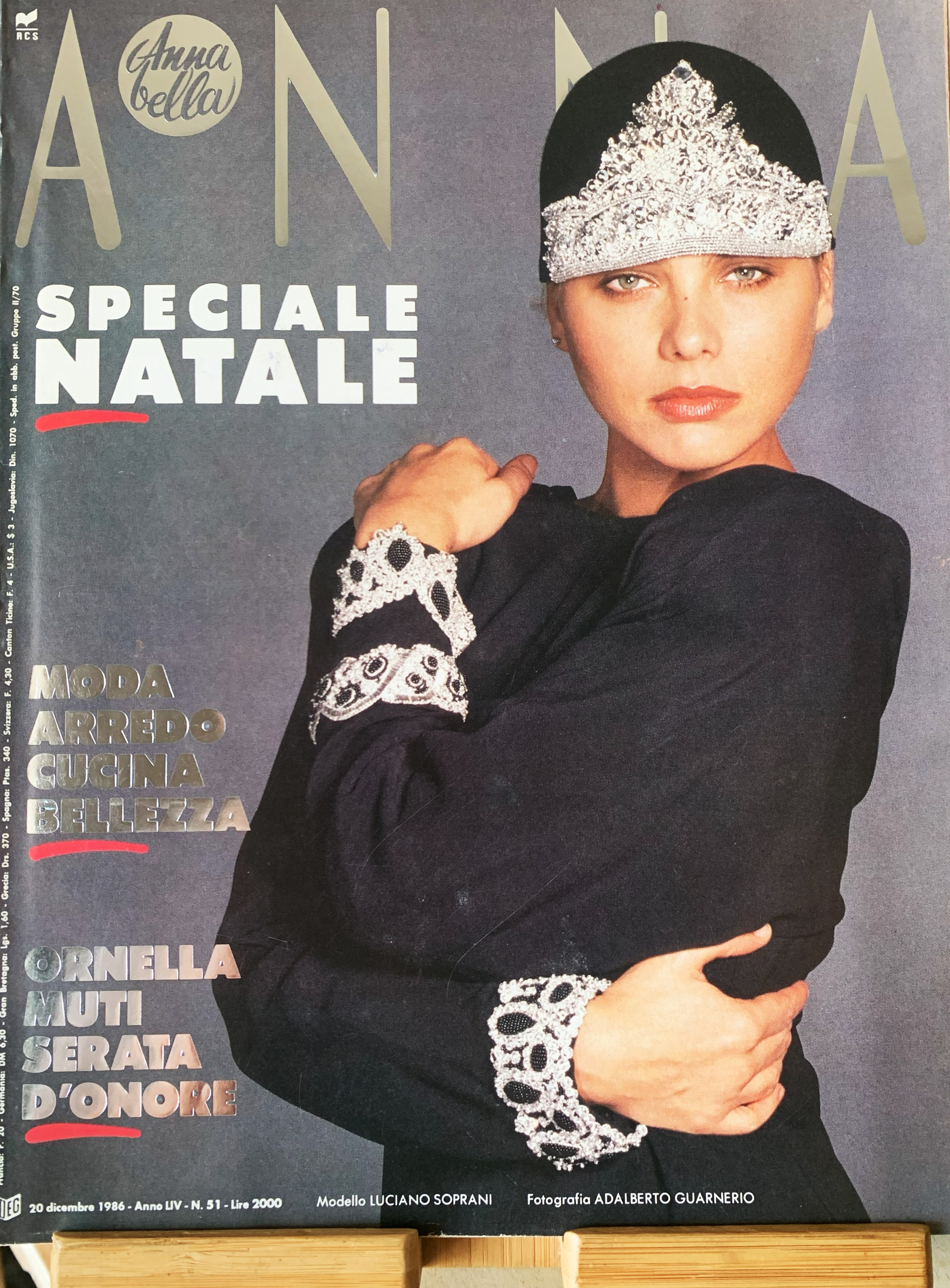 Anna bella speciale Natale 1986 cover Ornella Muti
