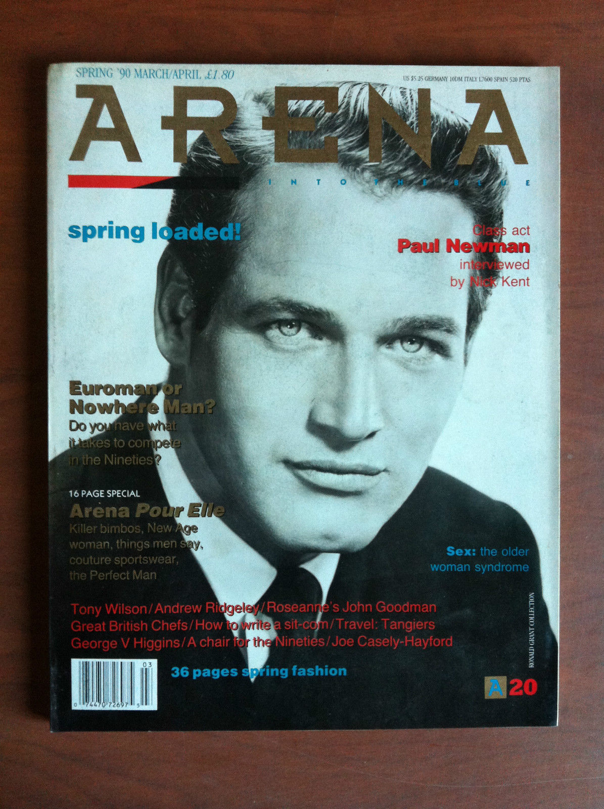 Arena n^ 20 Spring 1990 March/April Cover: Paul Newman - …