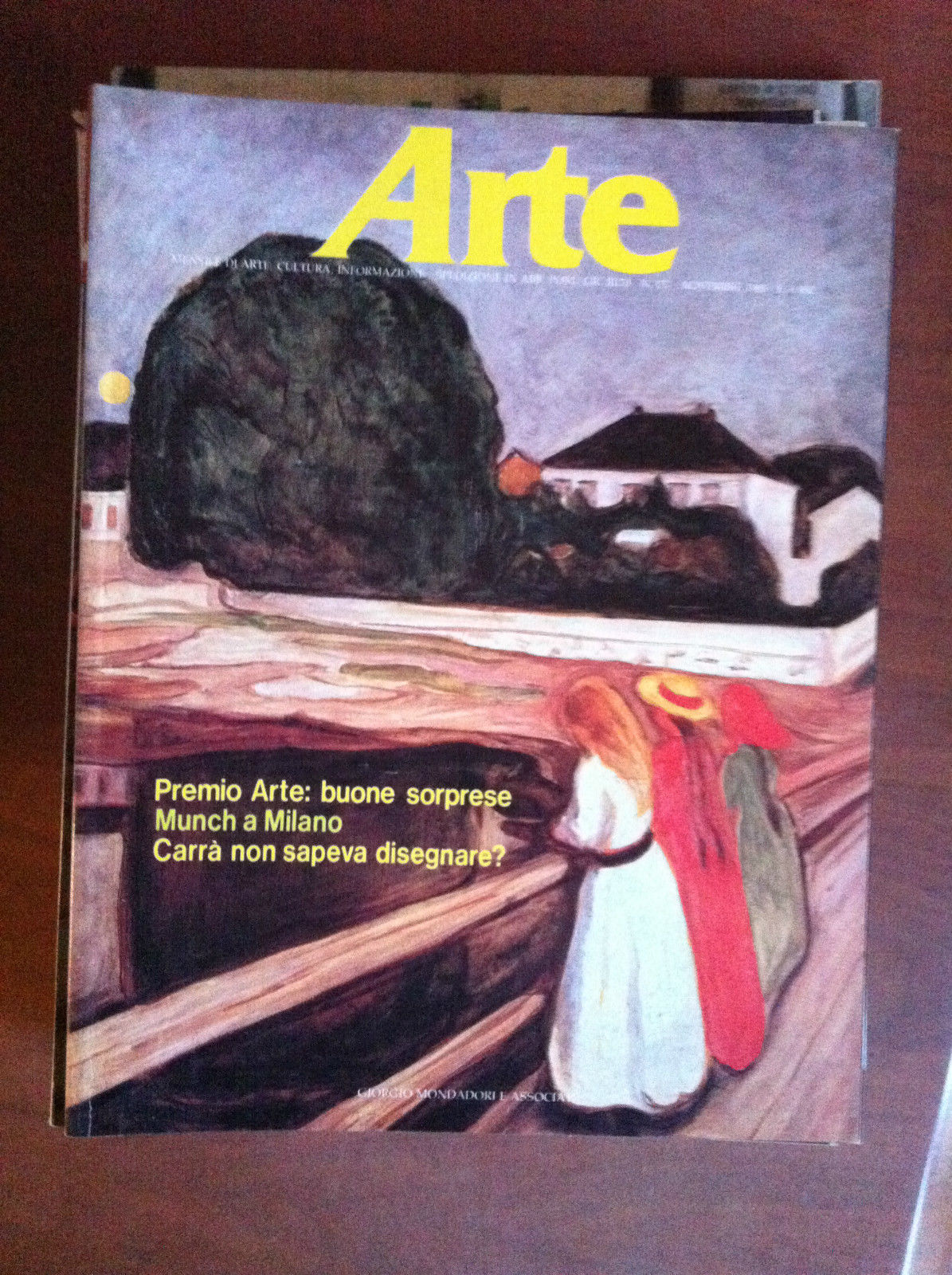ARTE n^ 157 Novembre 1985 Cover: Edvard Munch - E7979
