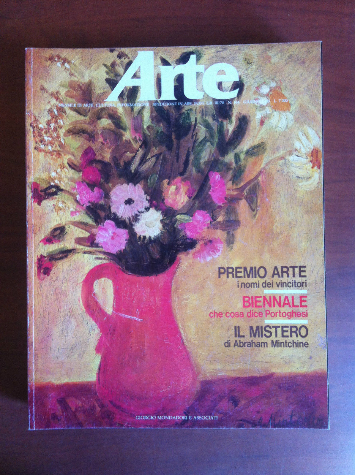 ARTE n^ 164 Giugno 1986 Cover: Abraham Mintchine - E18368