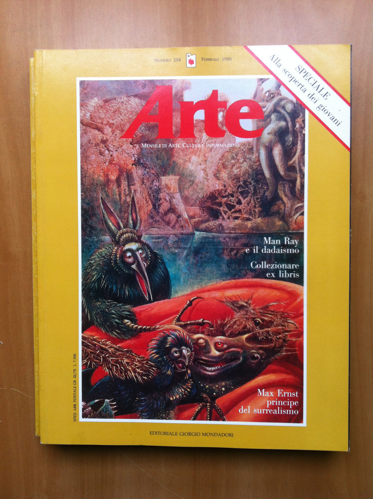 ARTE n^ 204 Febbraio 1990 Cover: Max Ernst - E14324