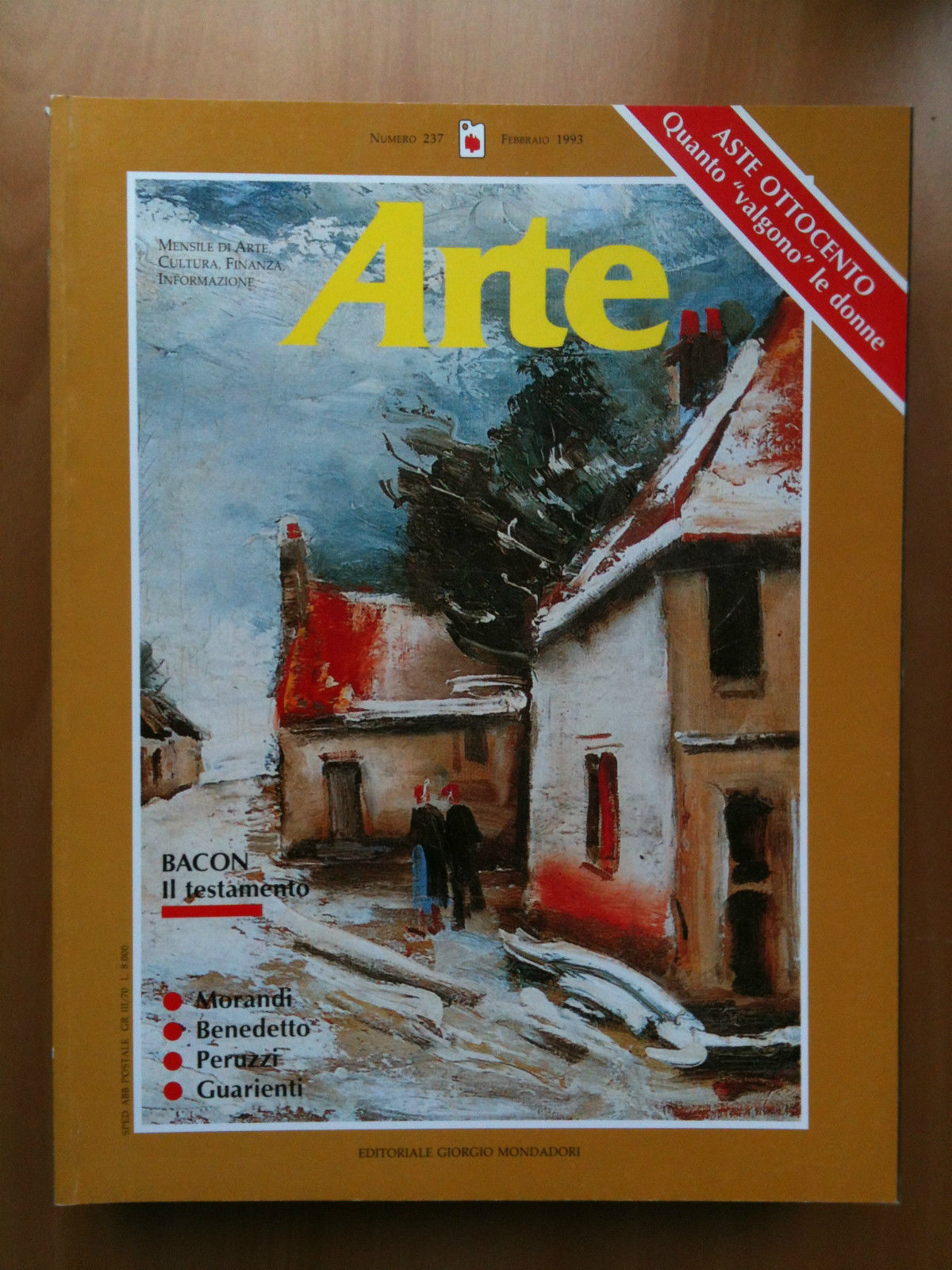 ARTE n^ 237 Febbraio 1993 Cover: "Scène de rue" Maurice …