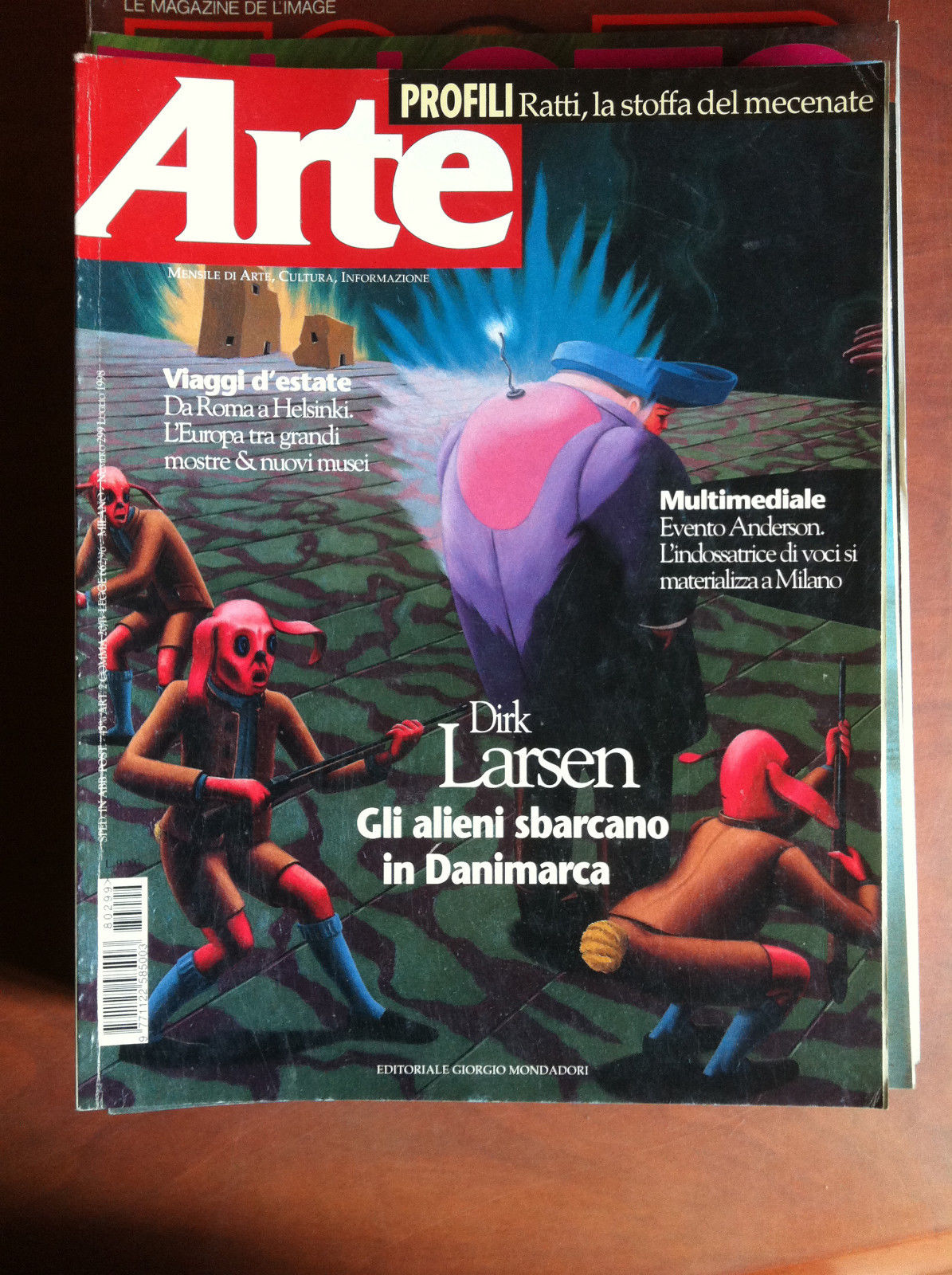ARTE n^ 299 Luglio 1998 Cover: Dirk Larsen - E12244