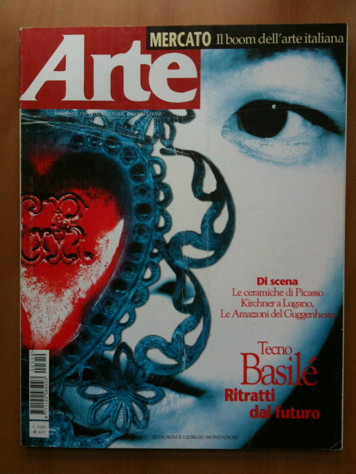 ARTE n^ 319 Maro 2000 Cover: "Heart-attack" di Matteo Basilé