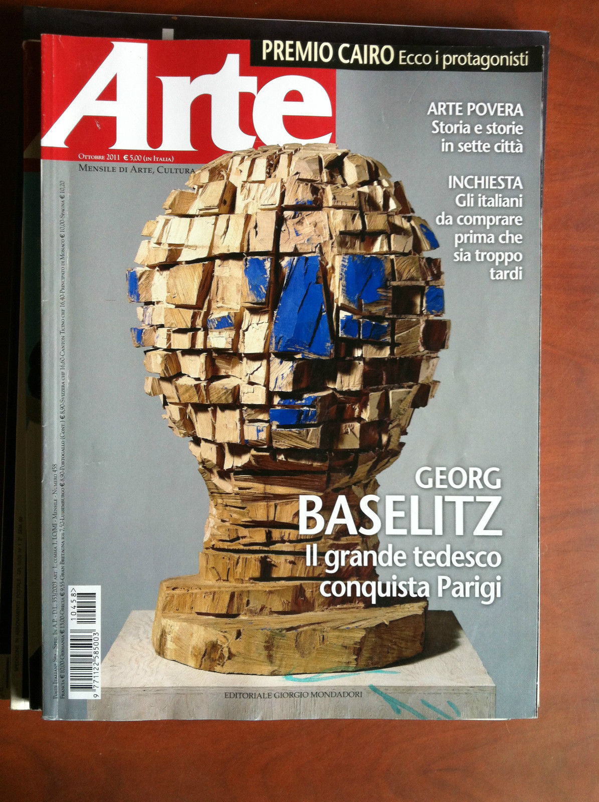 ARTE n^ 458 Ottobre 2011 Cover: Georg Baselitz