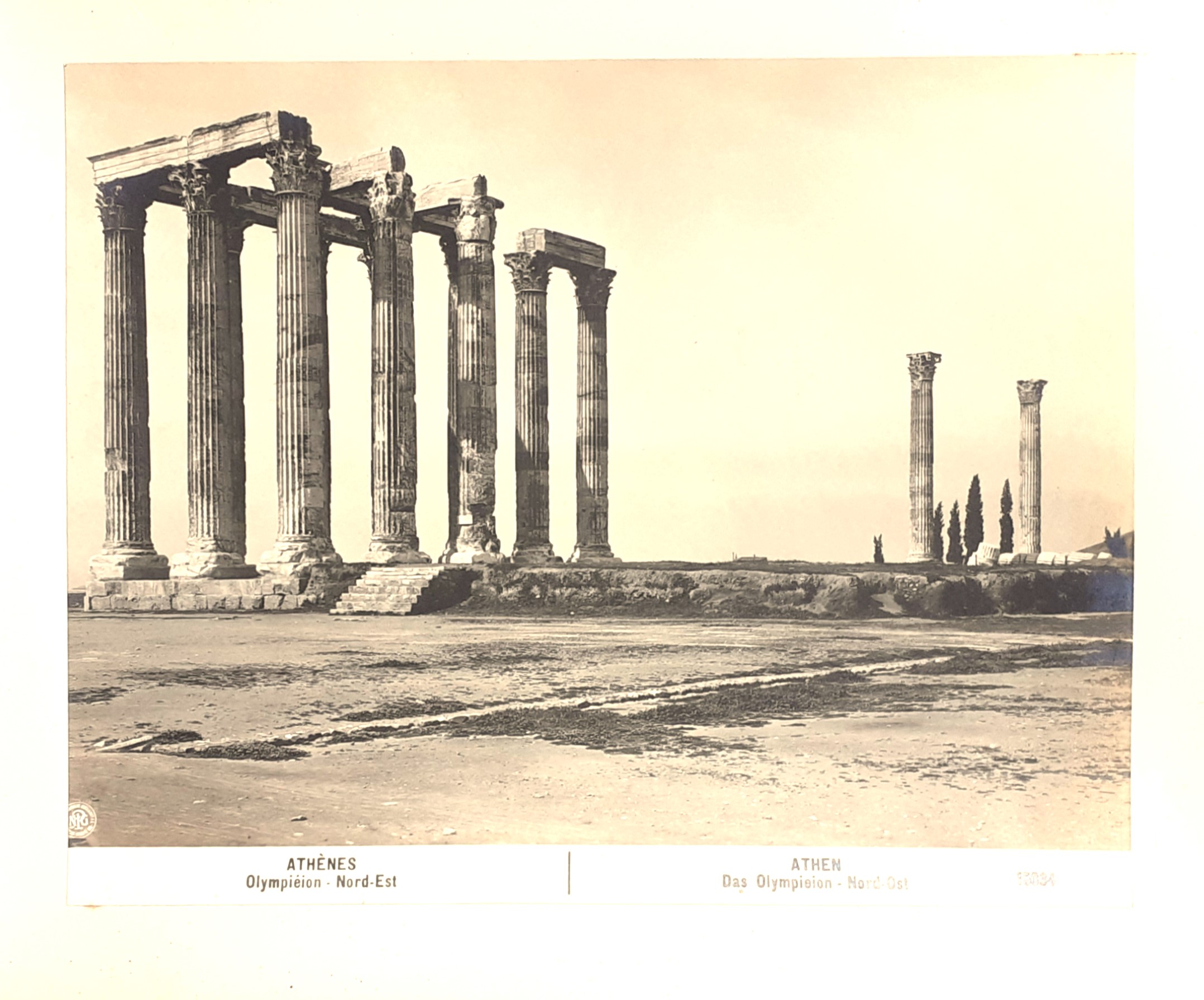 Athènes Olimpiéon -Nord-Est Photographische Gesellschaft Berlin 1906…