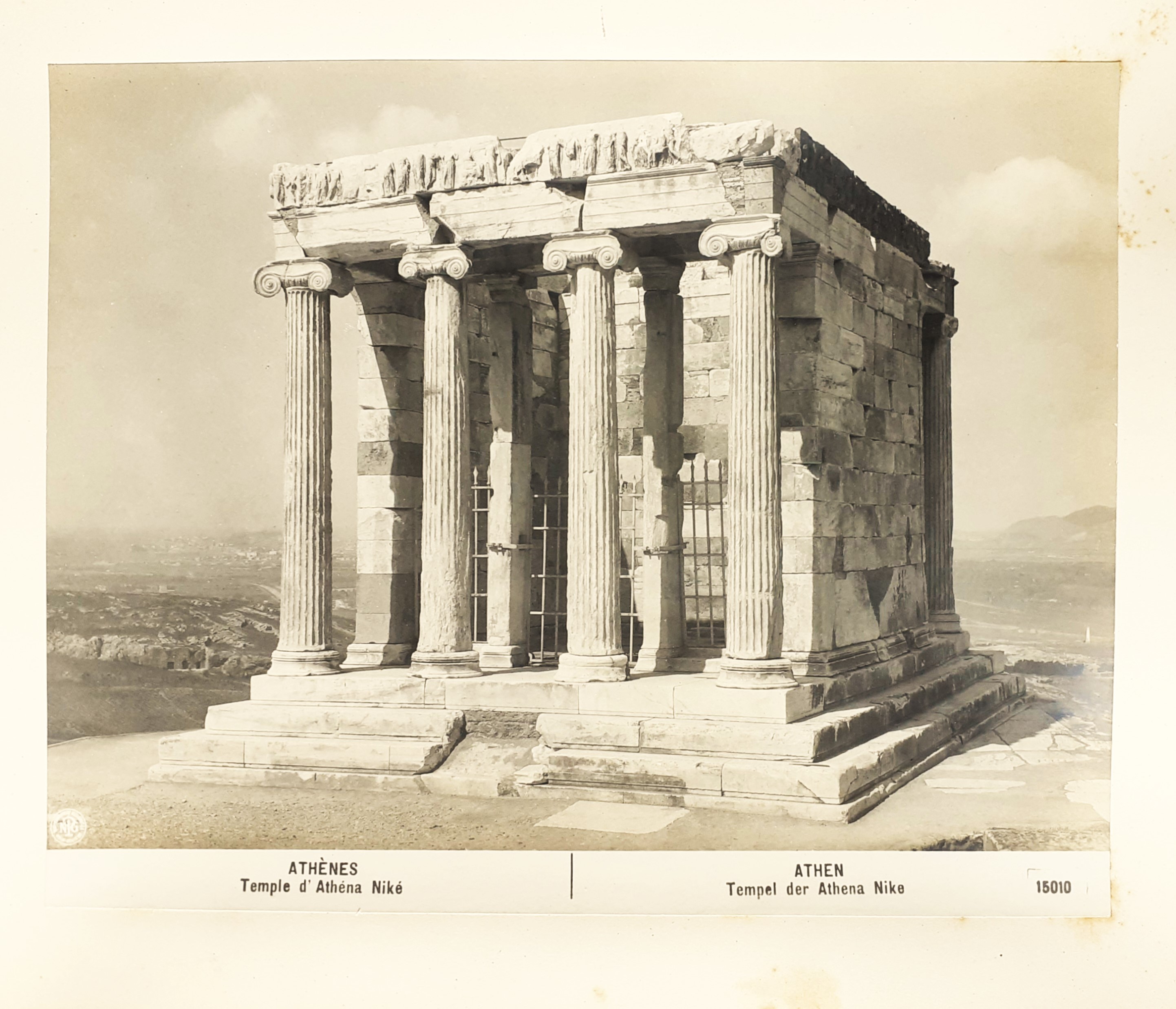 Athènes Temple d'Athéna Niké Photographische Gesellschaft Berlin 1906…