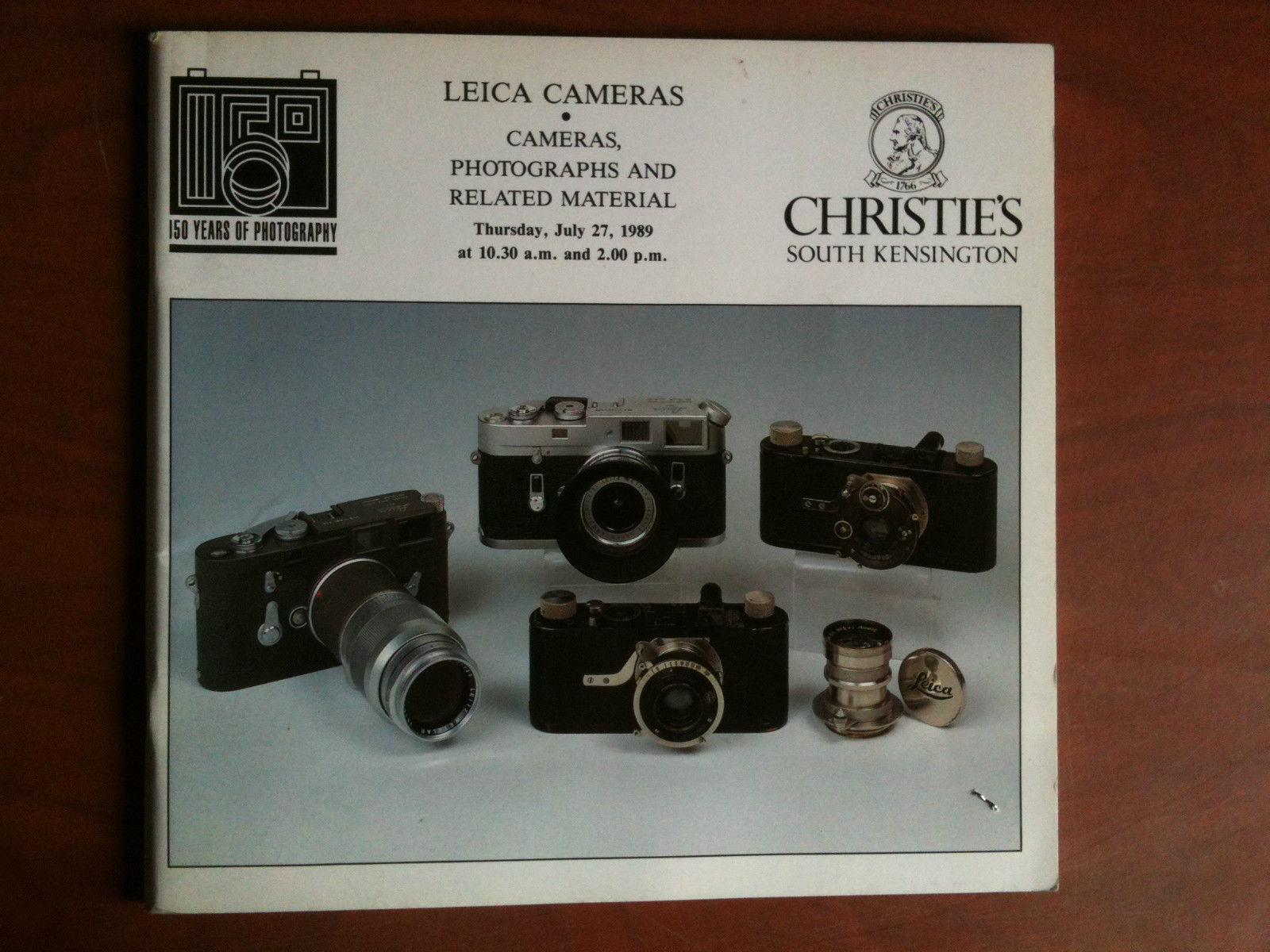 Auction catalogue Christie's Leica Cameras - London 1989