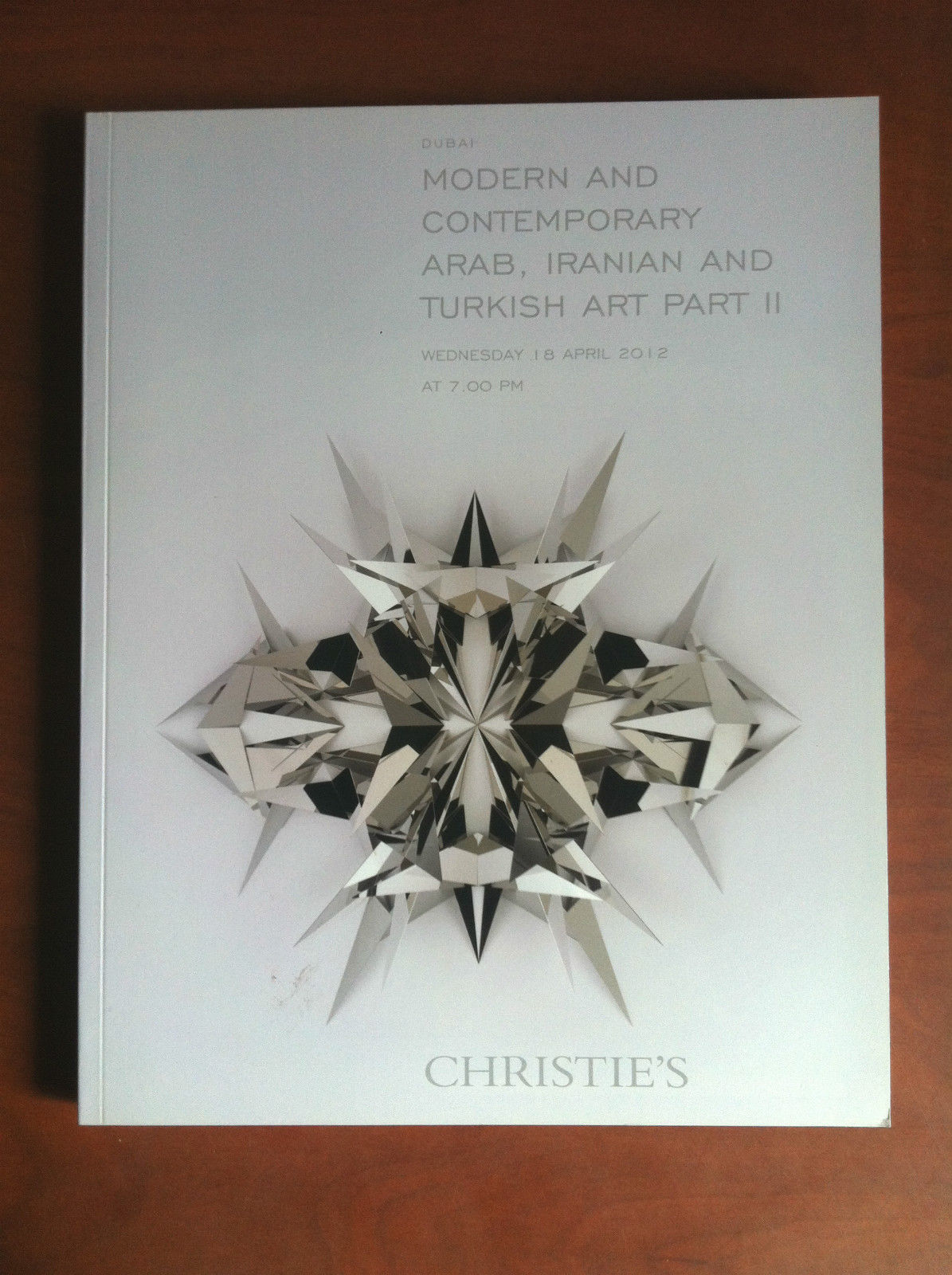 Auction catalogue Christie's Modern Contemporary Arab Iranian Turkish - E18702