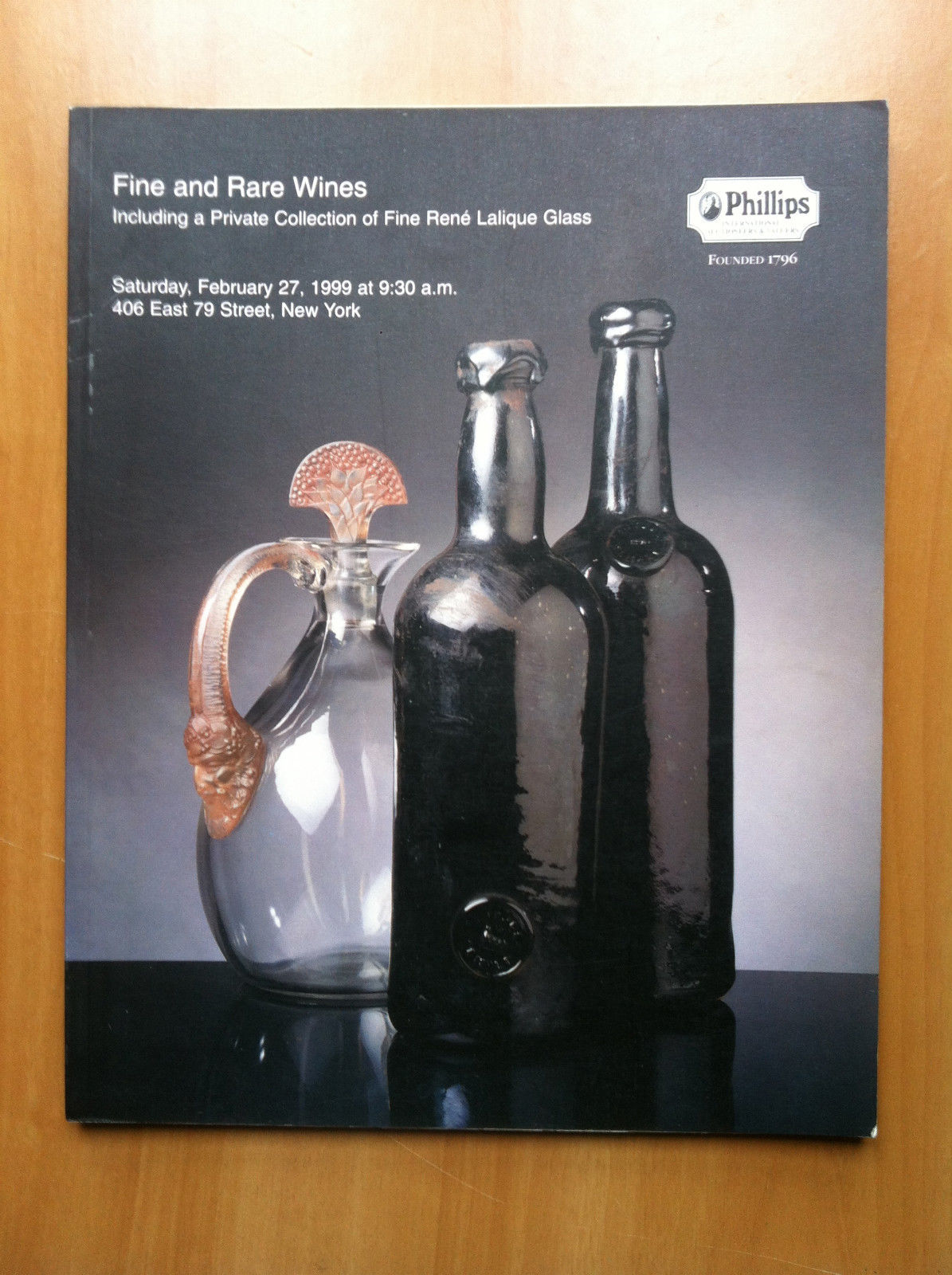 Auction Catalogue Phillips Fine and Rare Wines New York 1999 …