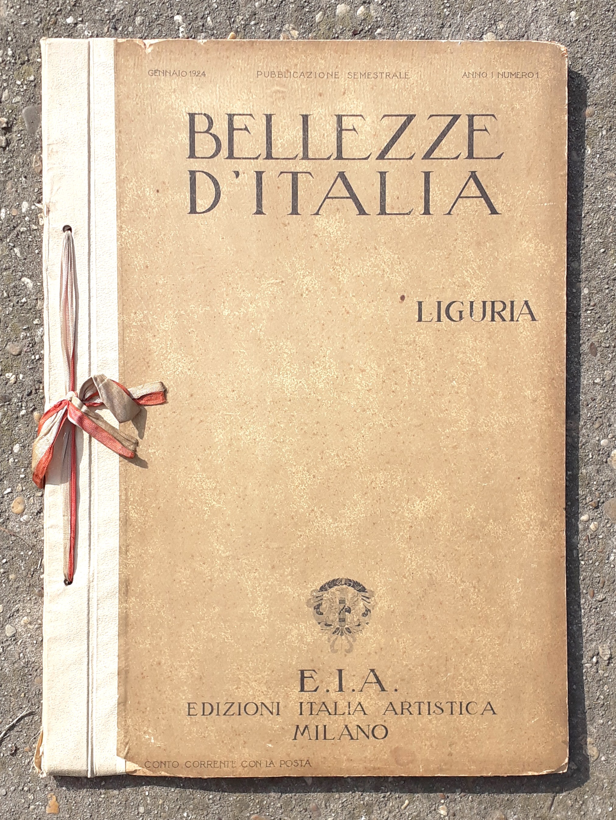 Bellezze d'Italia "Liguria" Anno I numero I gennaio 1924