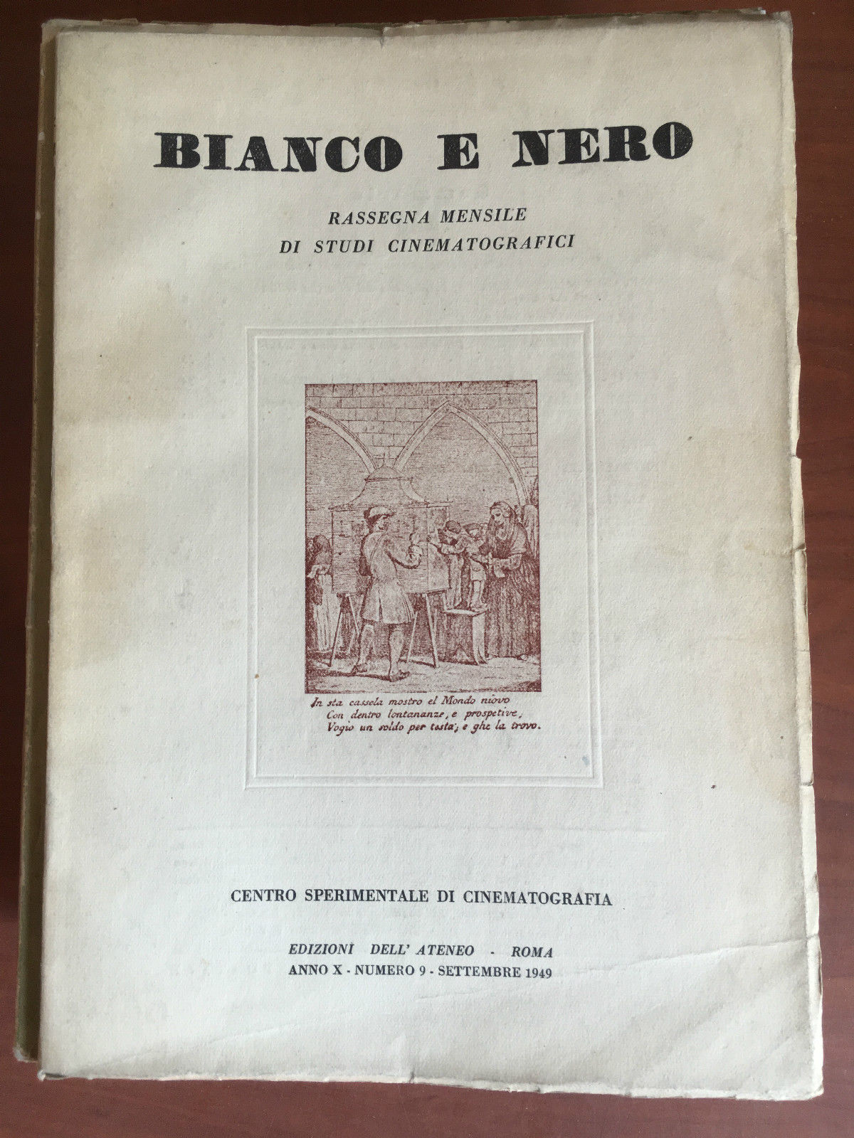 Bianco e Nero Anno X n^ 9 Settembre 1949 - …