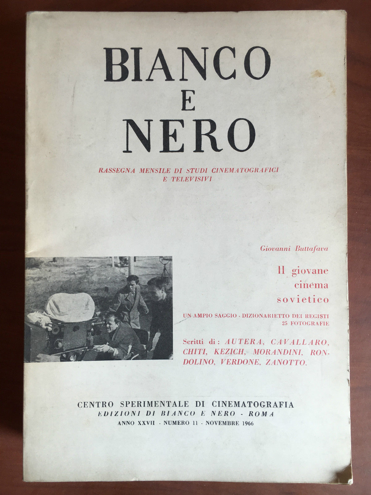 Bianco e Nero Anno XXVII n^ 11 Novembre 1966 - …