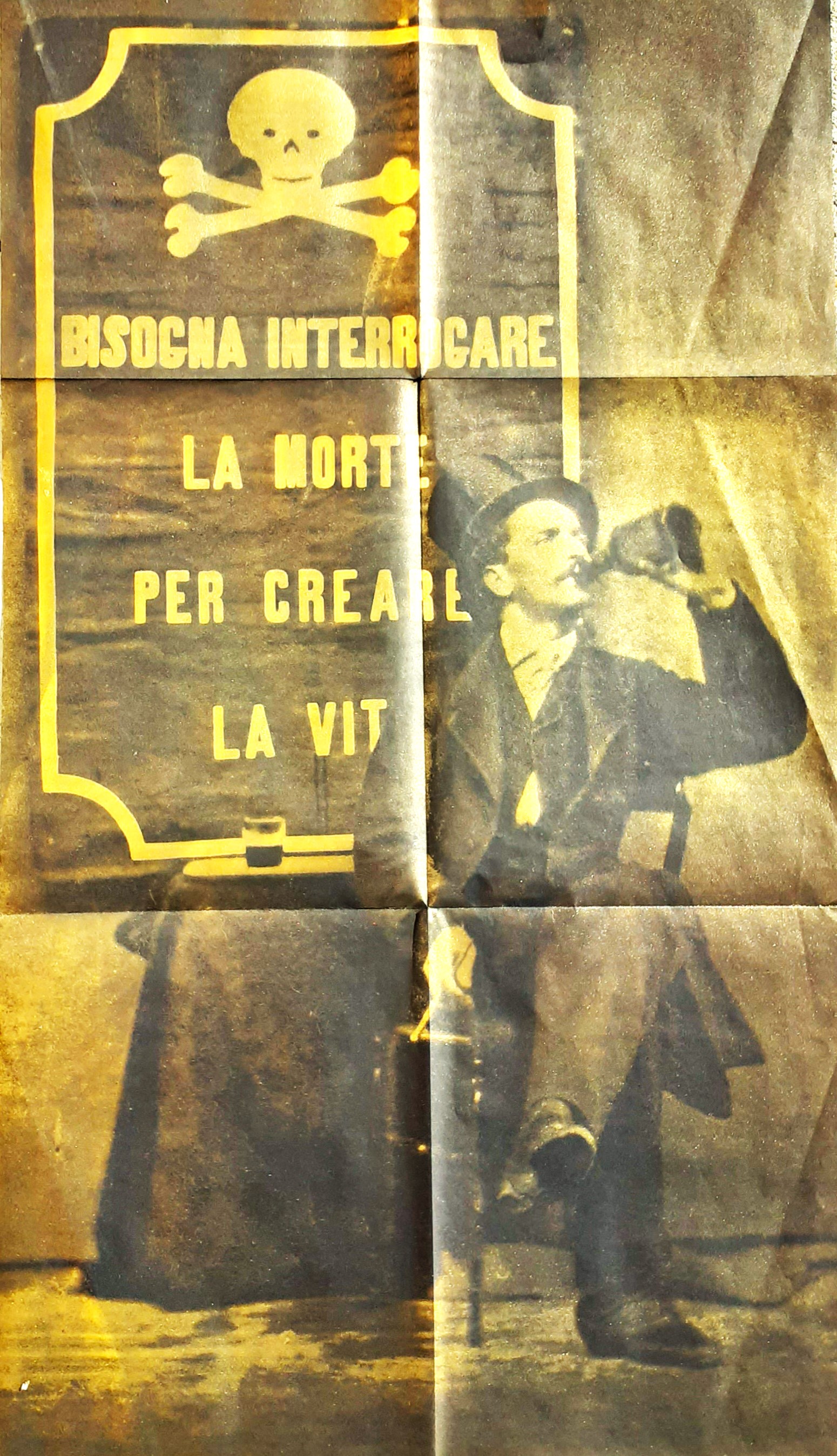 "Bisogna interrogare la morte per creare la vita" poster estratto …