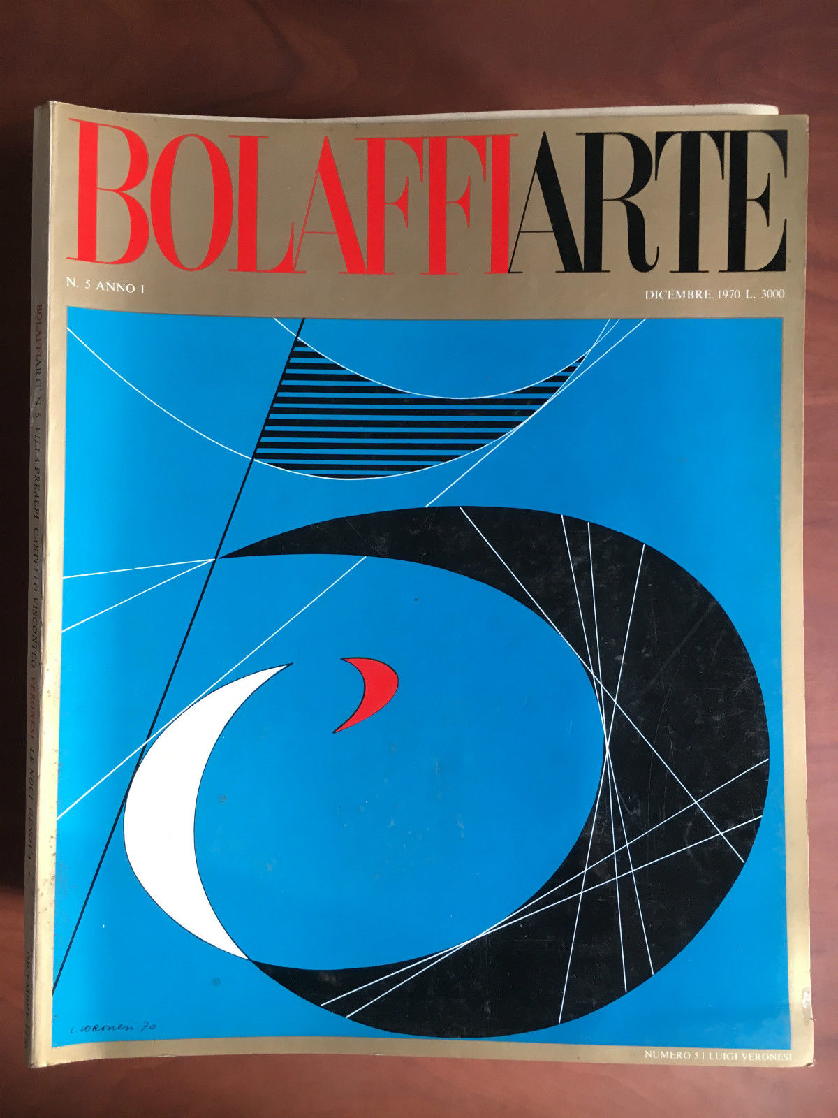 BolaffiArte Anno I n^ 5 Dicembre 1970 Cover: Luigi Veronesi …