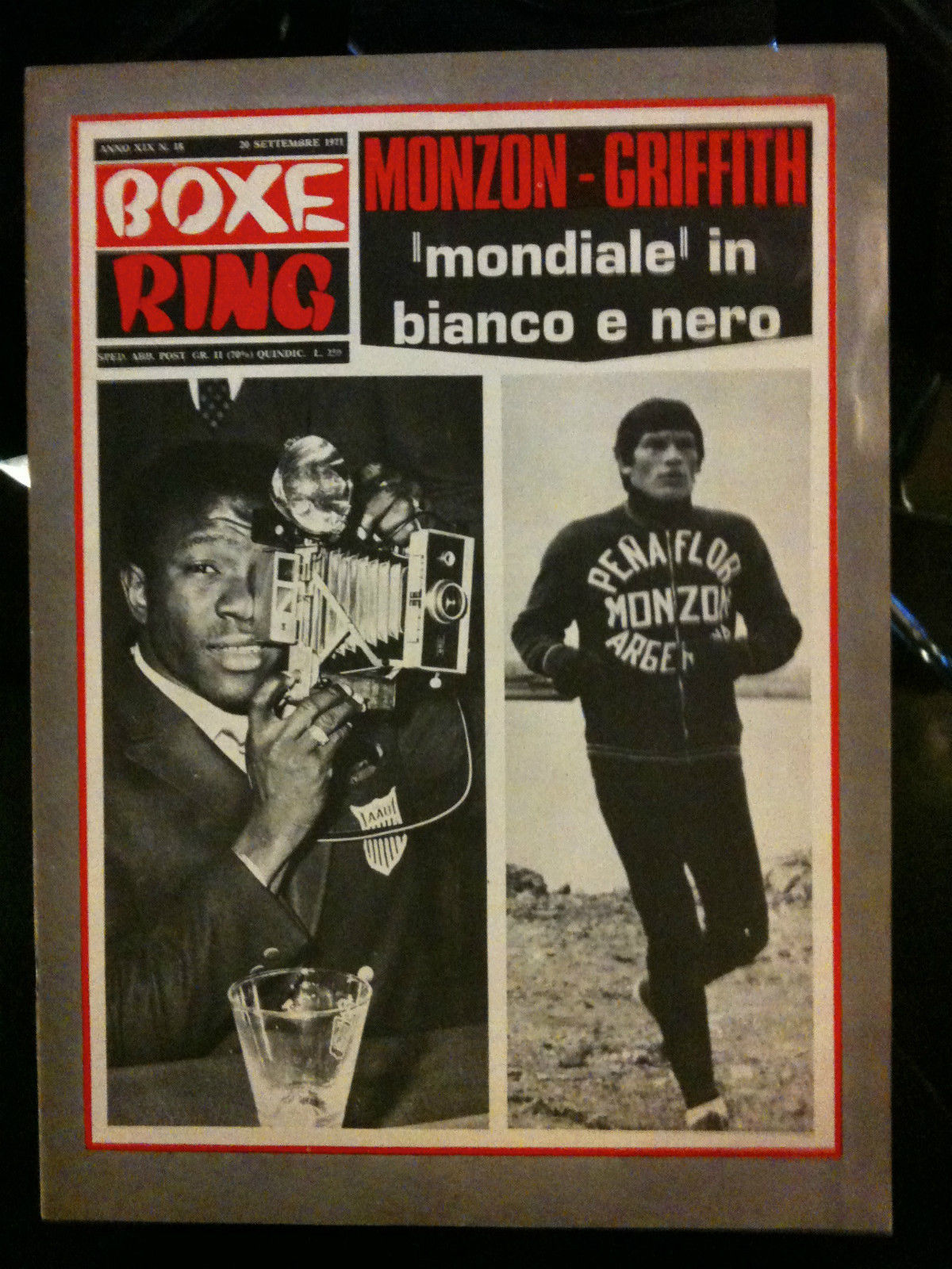 Boxe Ring anno XIX n^ 18 - 20 settembre 1971