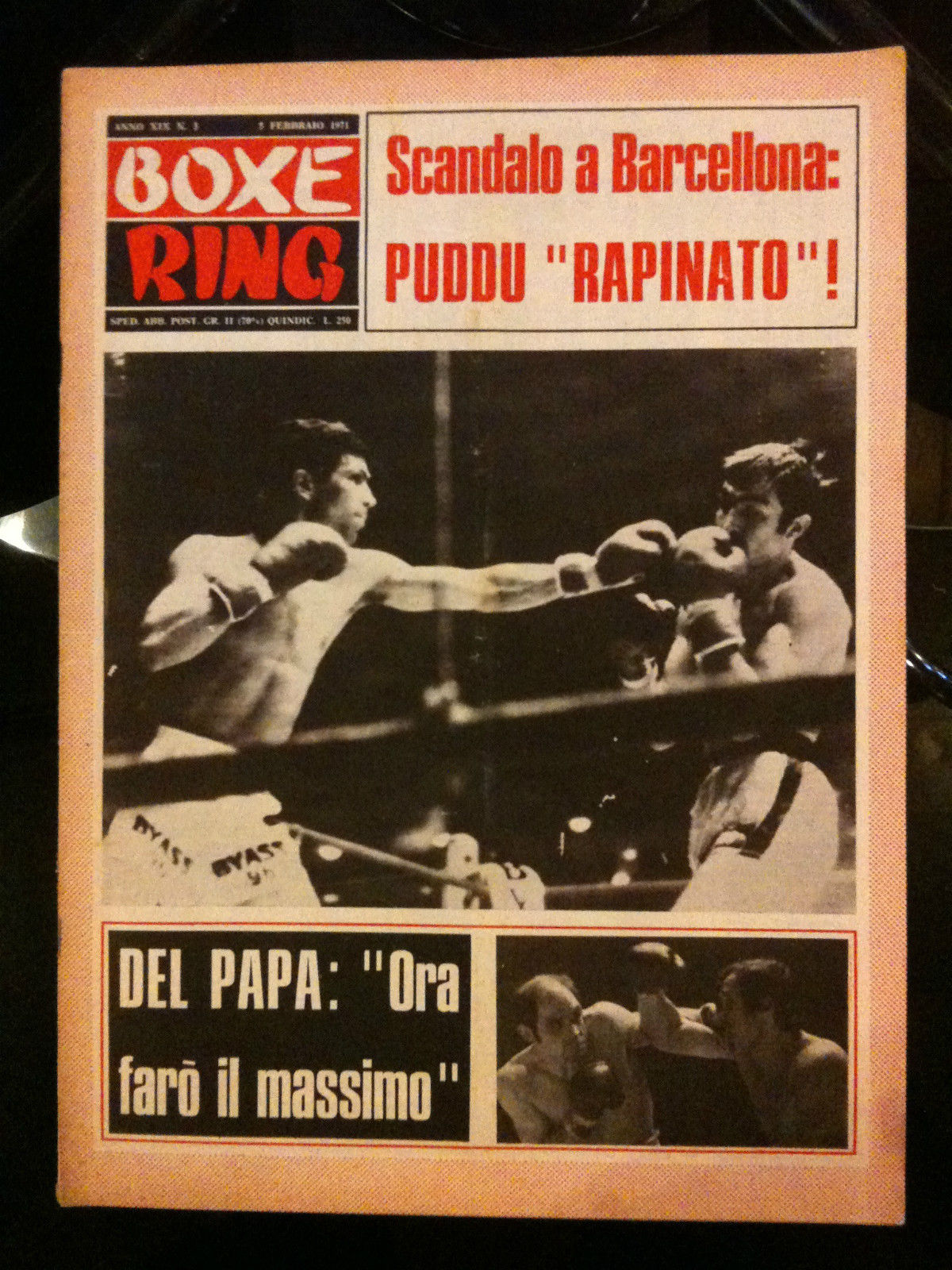 Boxe Ring anno XIX n^ 3 - 5 febbario 1971