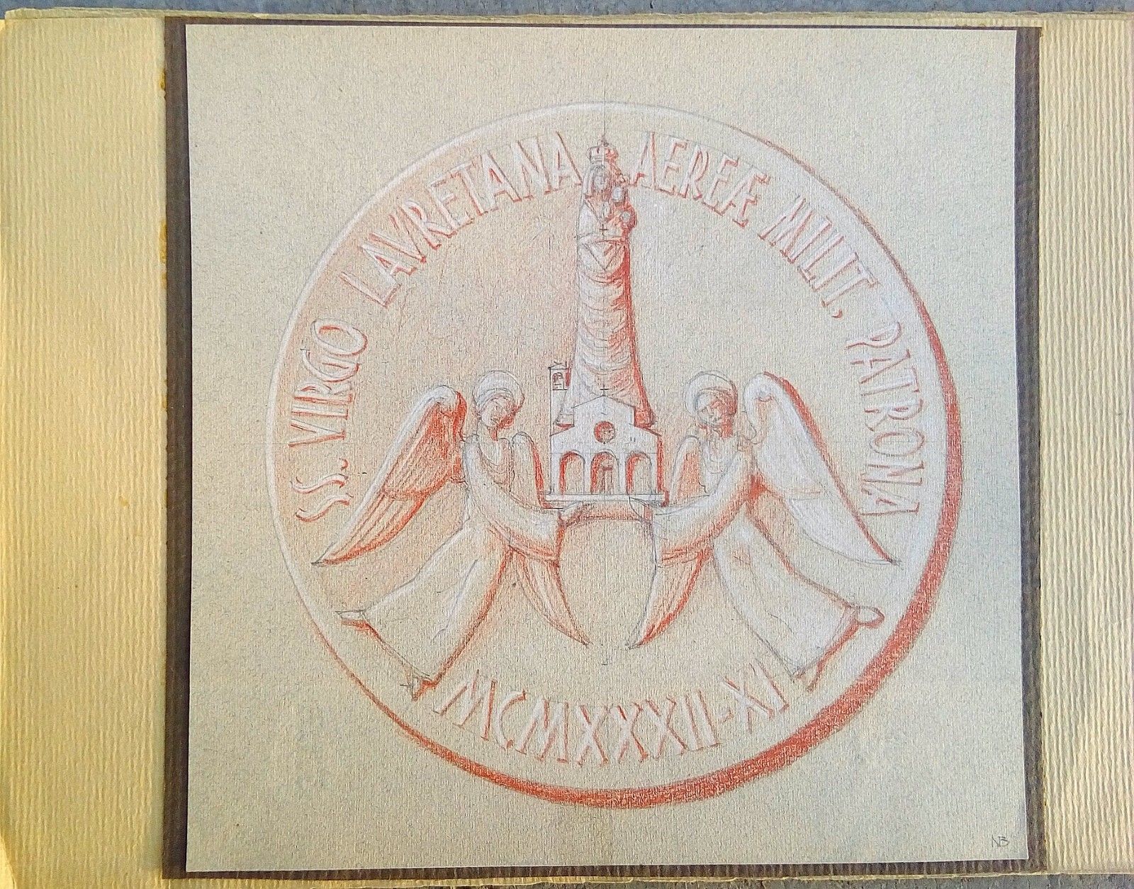 bozzetto originale per medaglia S. Virgo Lauretana 1932