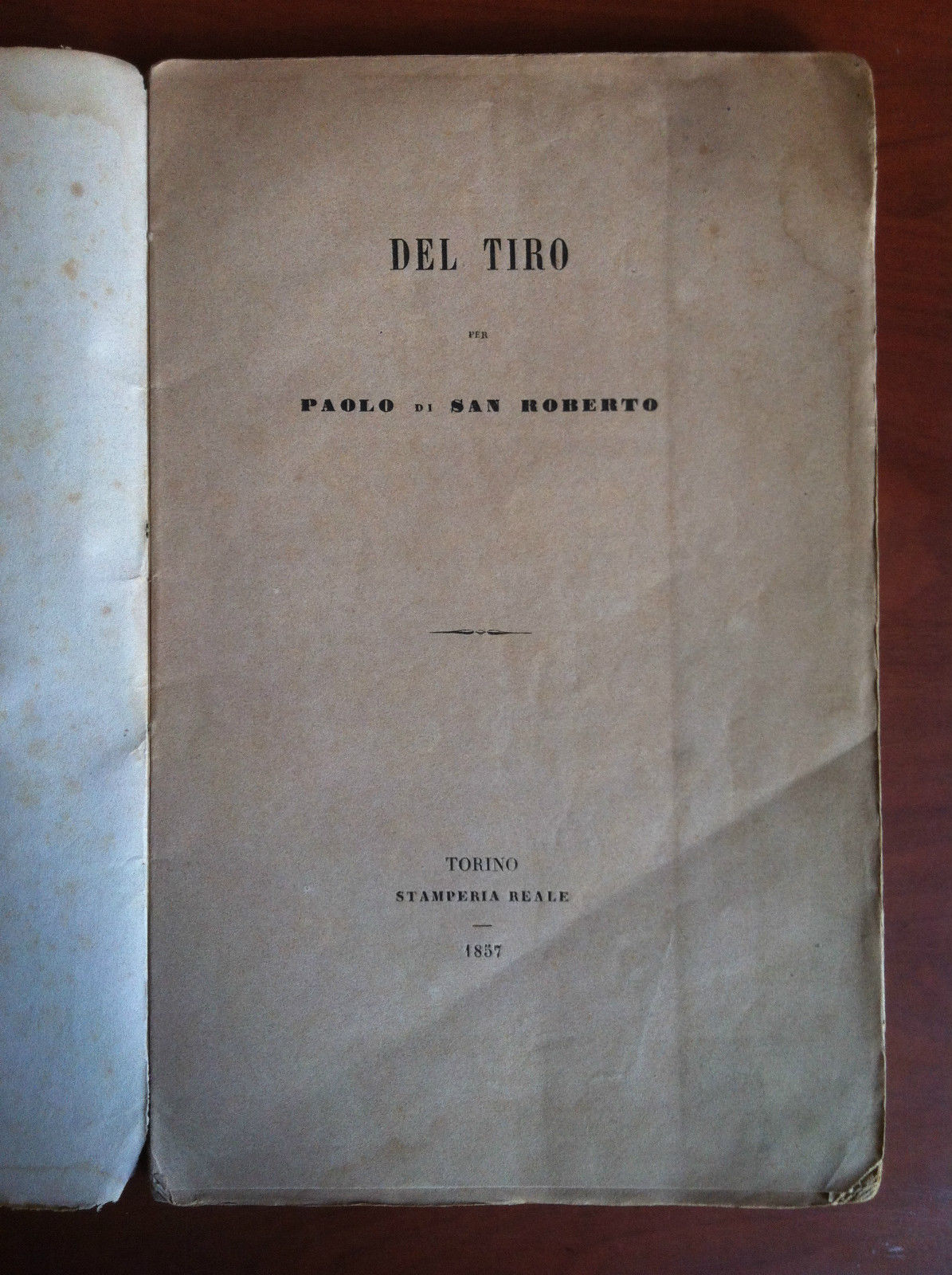 Brossura Del Tiro Paolo di San Roberto 1857 - E15975