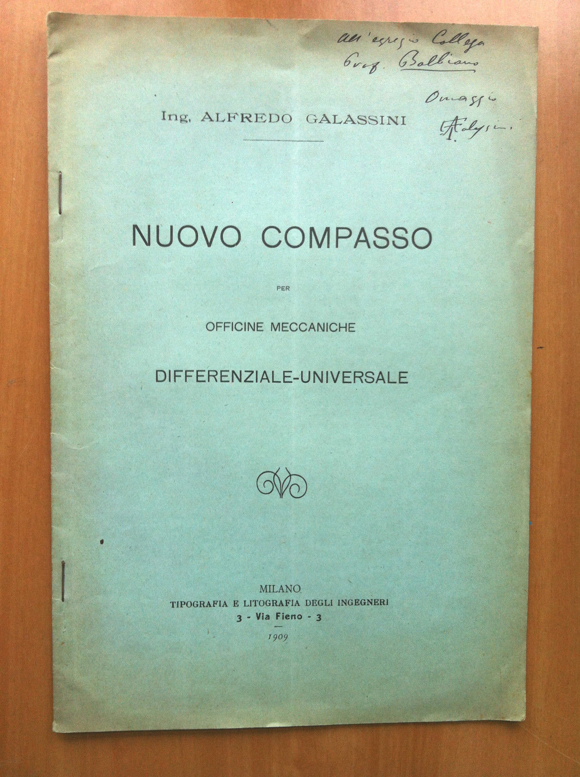 Brossura Nuovo compasso per officine meccaniche Differenziale-Universale- E15884