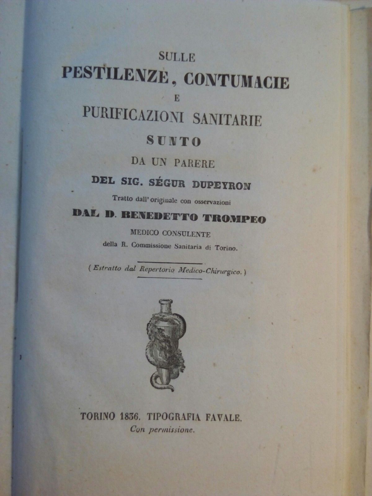 Brossure rilegate Sulle pestilenze e contumace - Cenno sulla Lebbra …