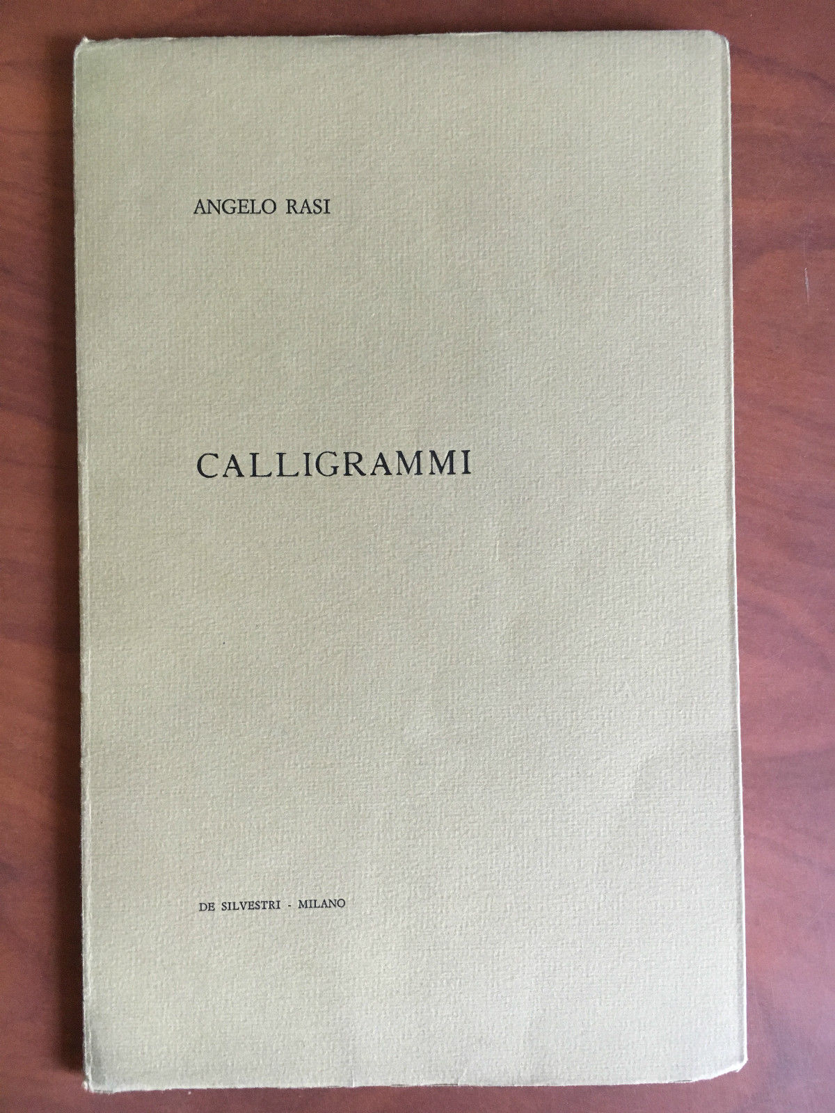 Calligrammi Angelo Rasi De Silverstri Milano - E21230