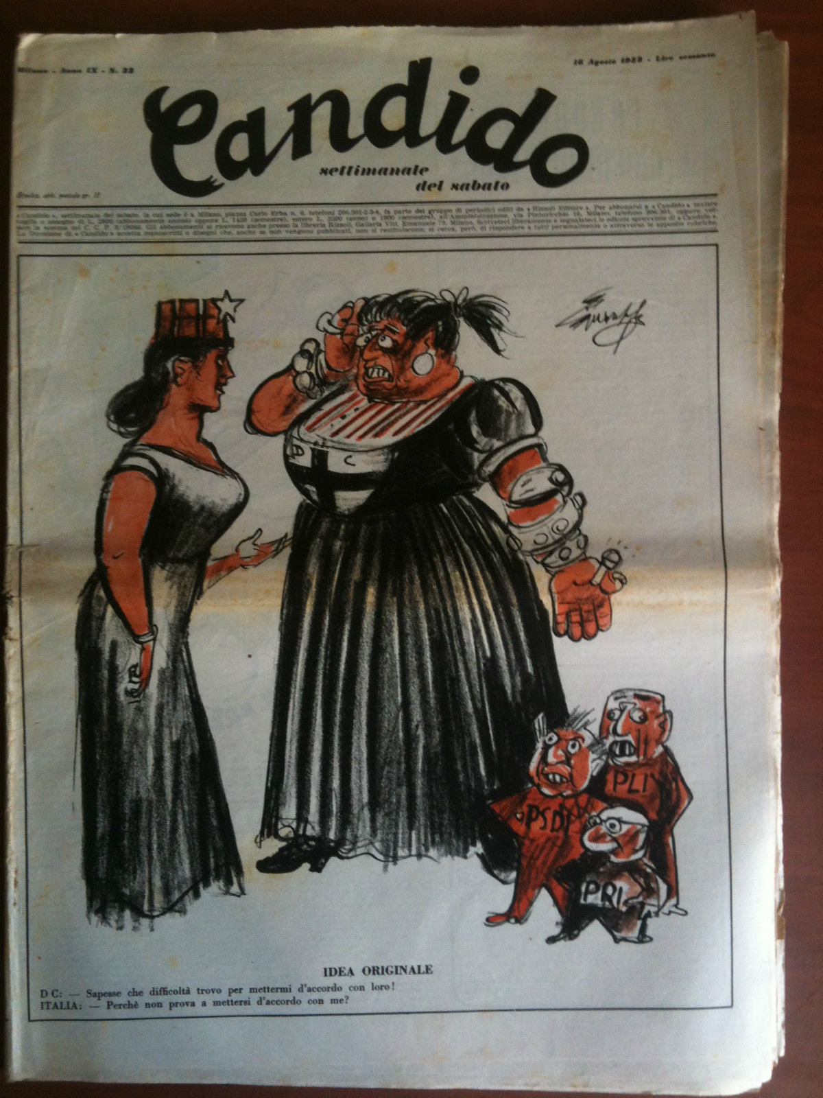 Candido Anno IX n^ 33 - 16 Agosto 1953 Direttore …