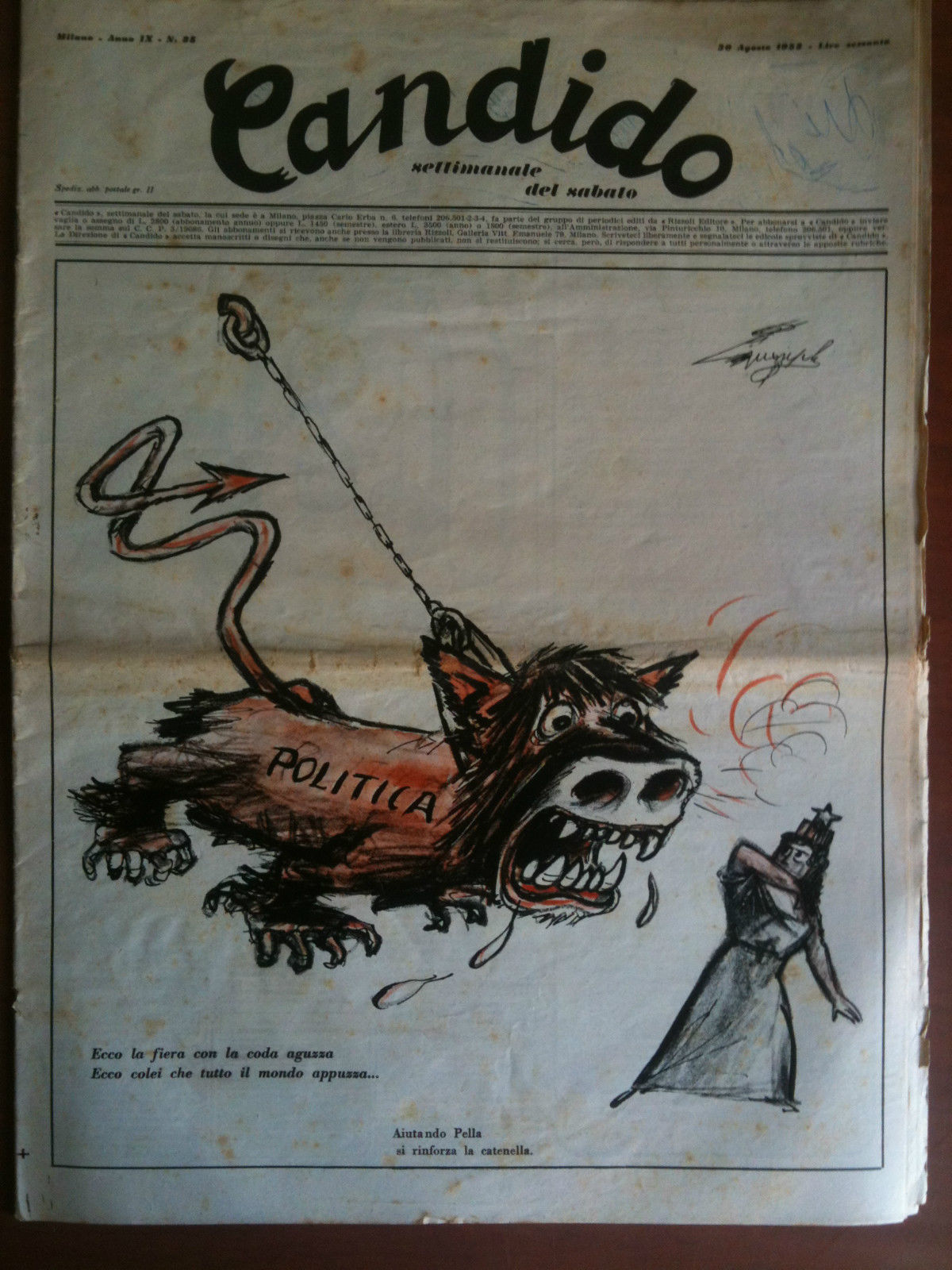 Candido Anno IX n^ 35 - 30 Agosto 1953 Direttore …