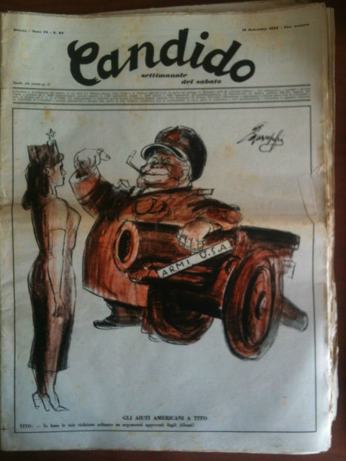 Candido Anno IX n^ 37 - 13 Settembre 1953 Direttore …