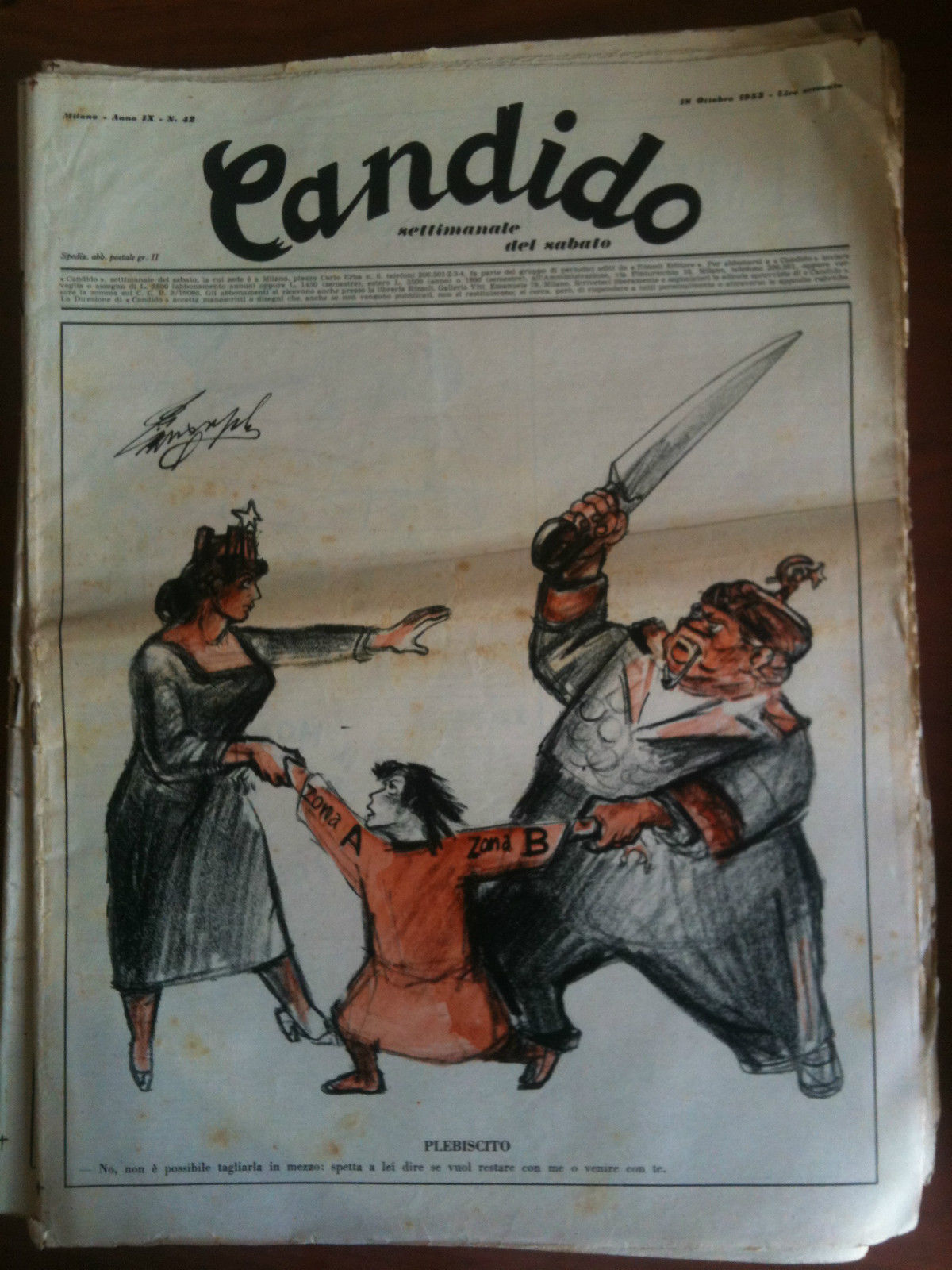 Candido Anno IX n^ 42 - 18 Ottobre 1953 Direttore …