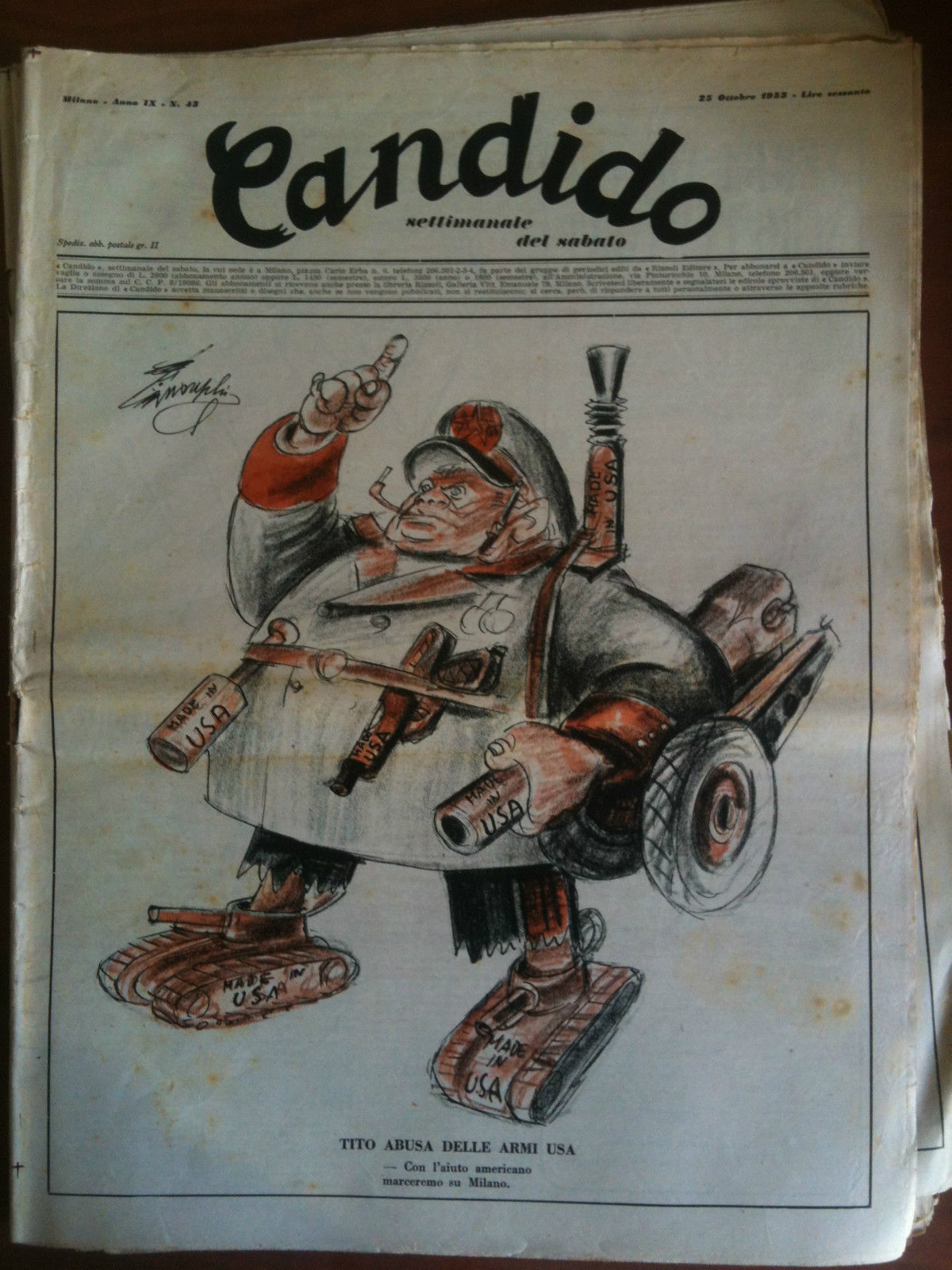 Candido Anno IX n^ 43 - 25 Ottobre 1953 Direttore …