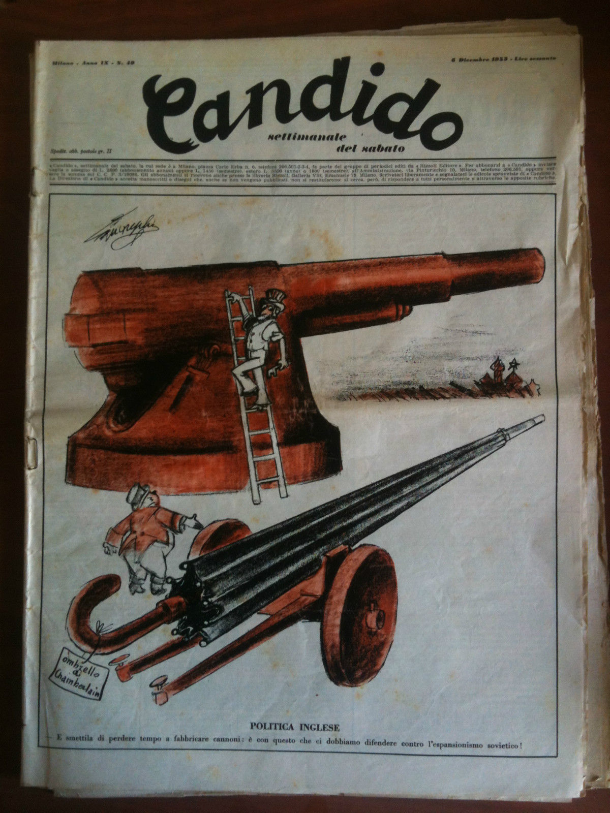 Candido Anno IX n^ 49 - 6 Dicembre 1953 Direttore …