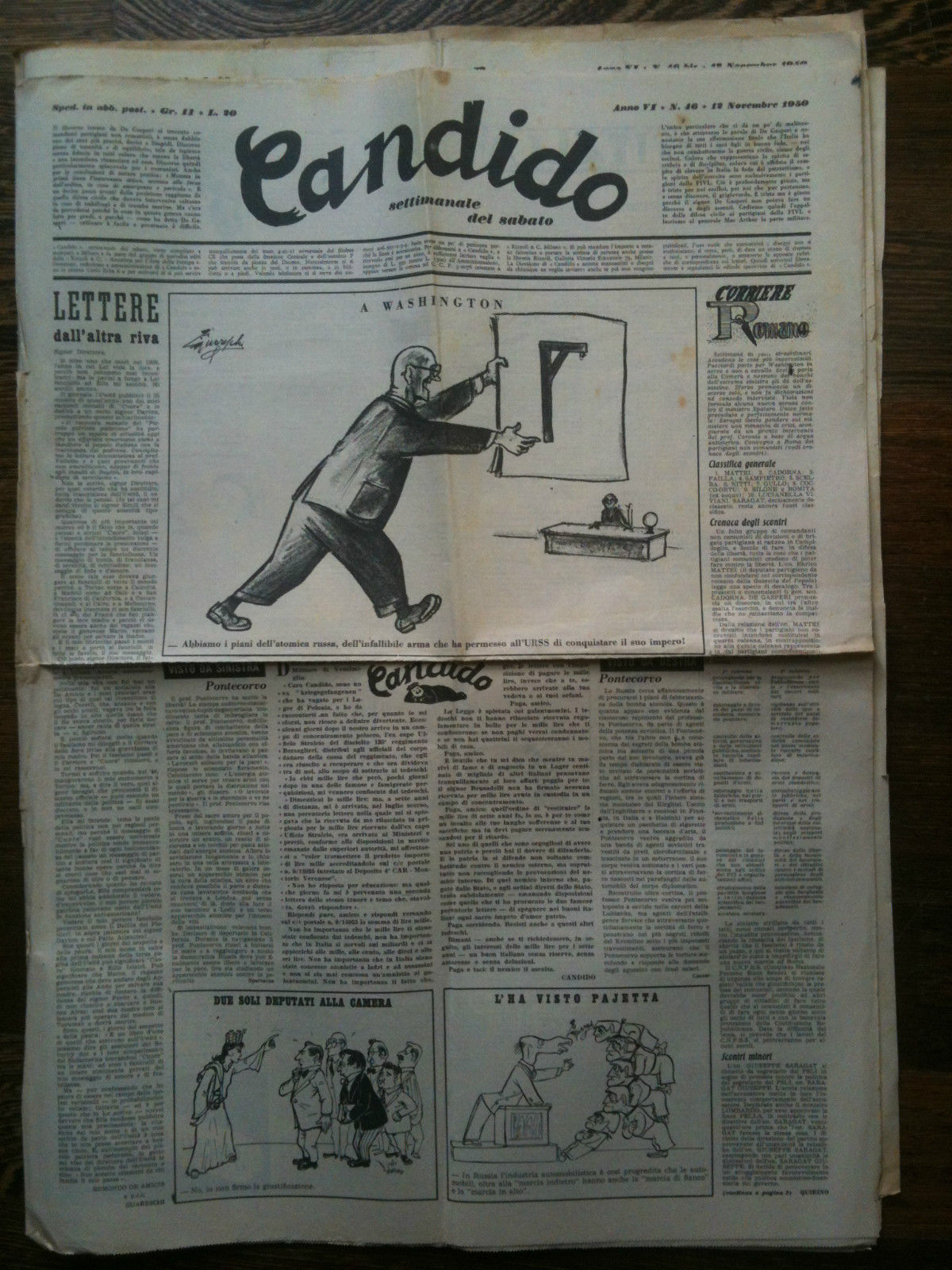 Candido Anno VI n^ 46 - 12 Novembre 1950 Direttore …