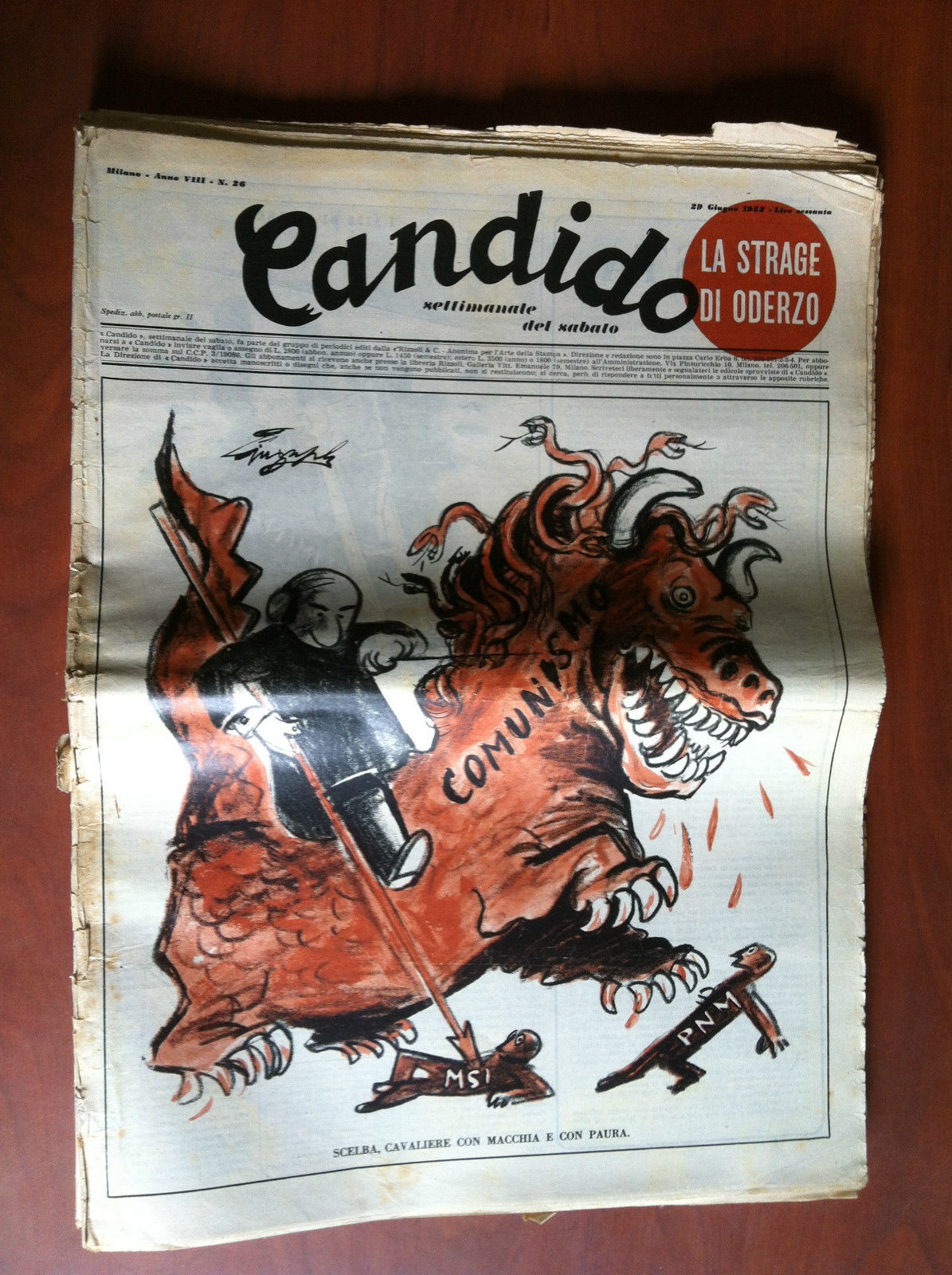 Candido Anno VIII n^ 26 - 29 Giugno 1952 - …