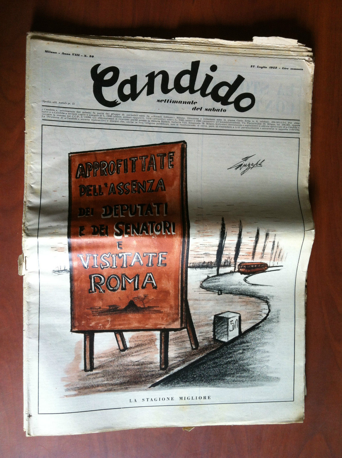 Candido Anno VIII n^ 30 - 27 Luglio 1952 - …