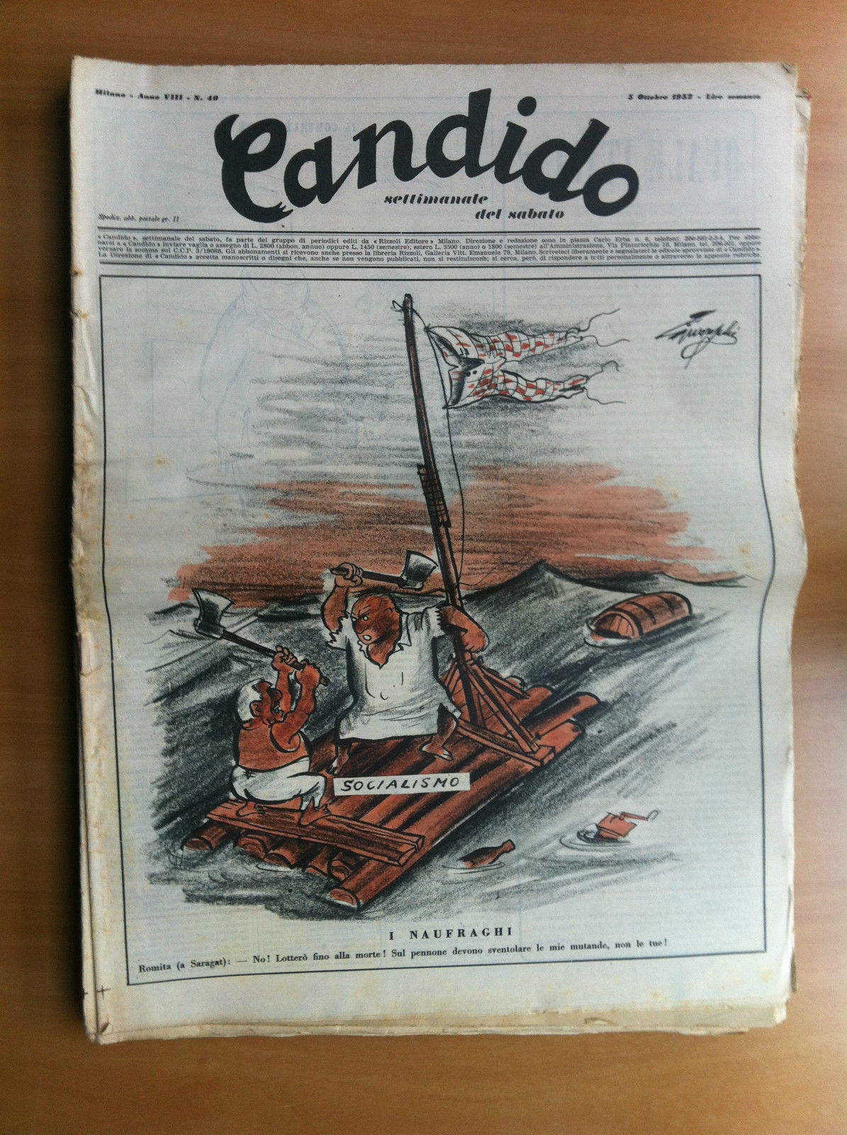 Candido Anno VIII n^ 40 - 5 Ottobre 1952 Direttore …