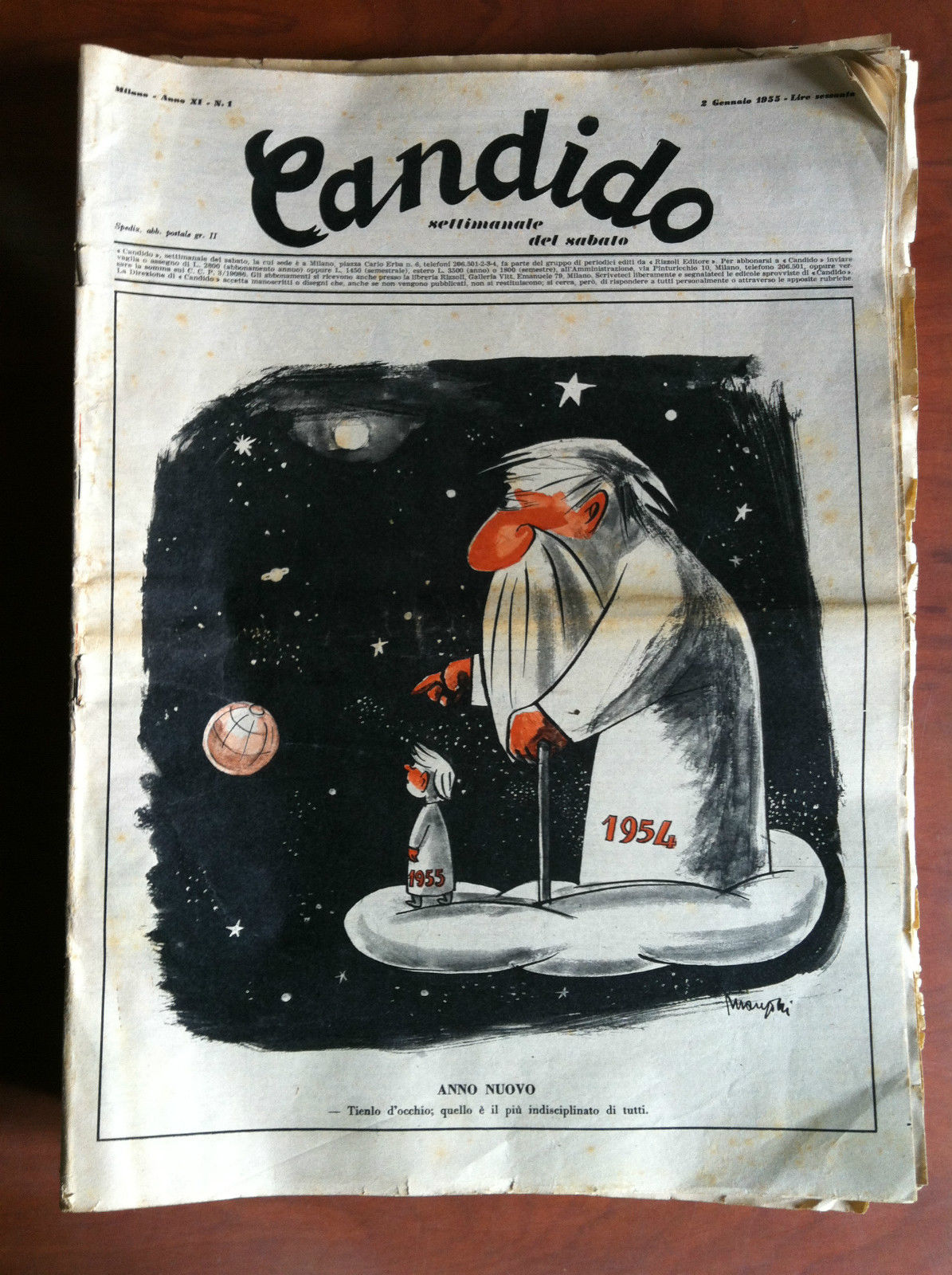 Candido Anno XI n^ 1 - 2 Gennaio 1955 Direttore …