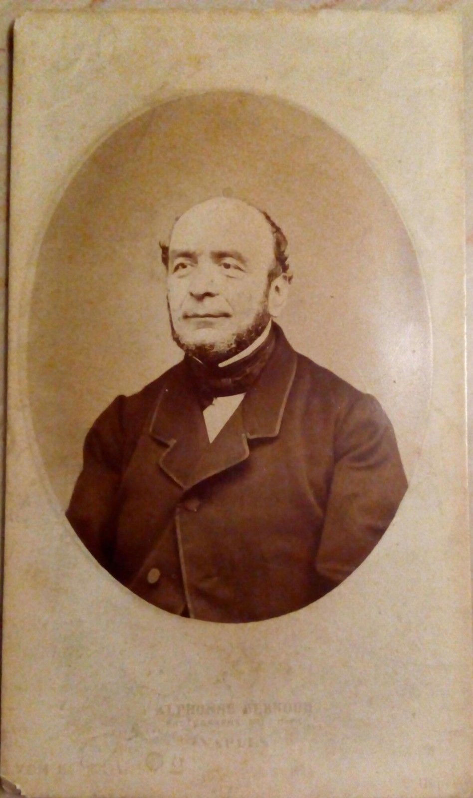 Carte da visite- ritratto fotografo Alphonse Bernoud 1850 circa