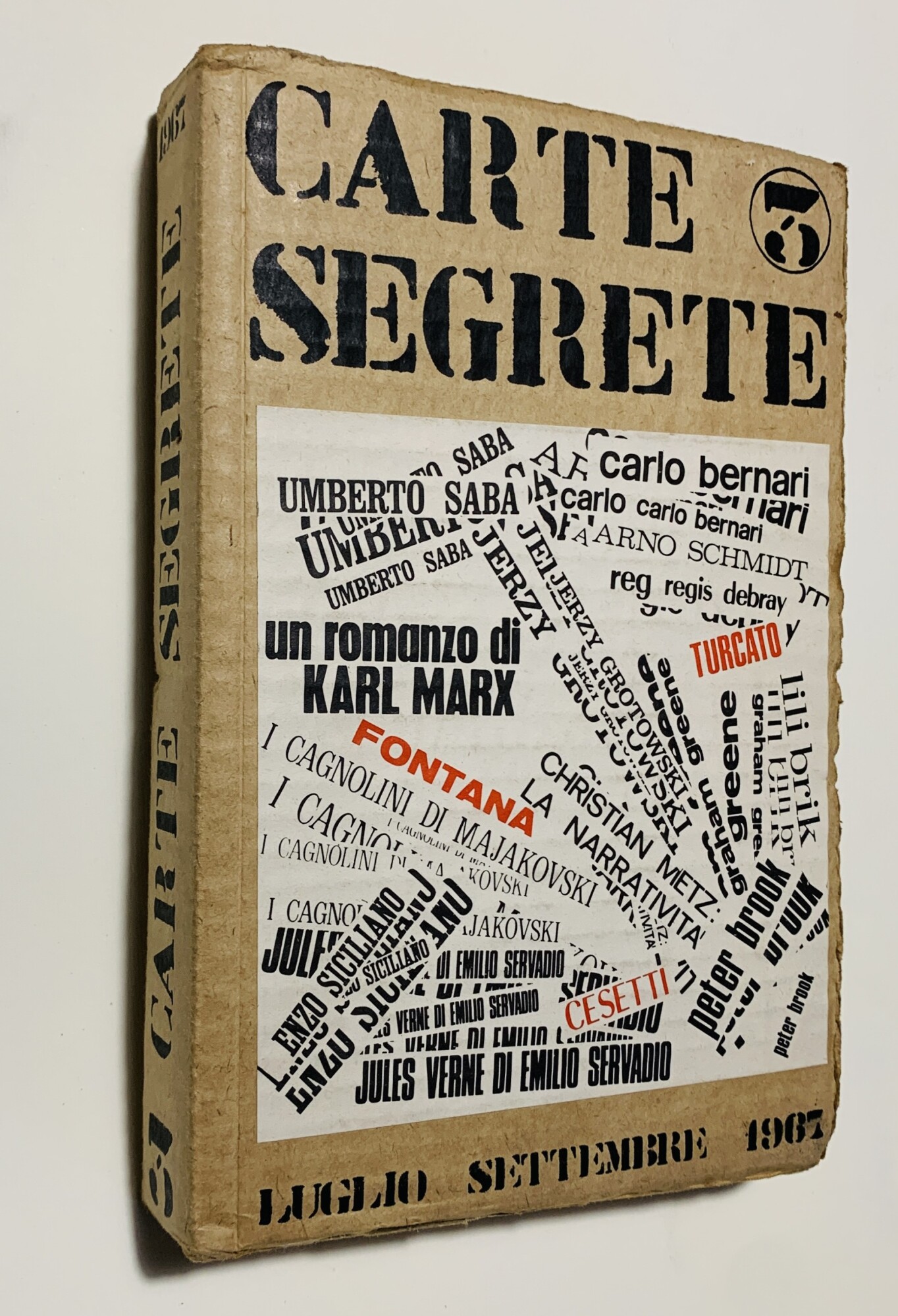 CARTE SEGRETE rivista trimestrale di lettere e arti (anno I …
