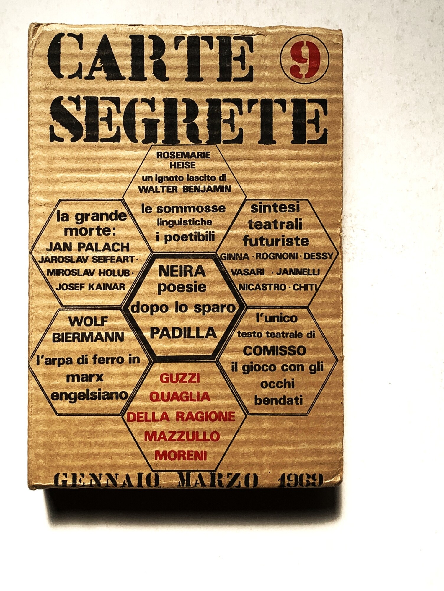 CARTE SEGRETE rivista trimestrale di lettere e arti (anno III …