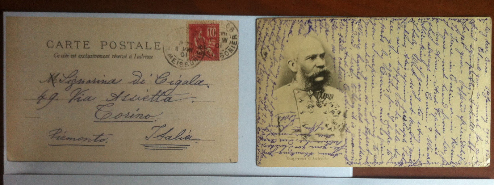 Cartolina 1901 Empereur d'Autriche - viaggiata - E12788