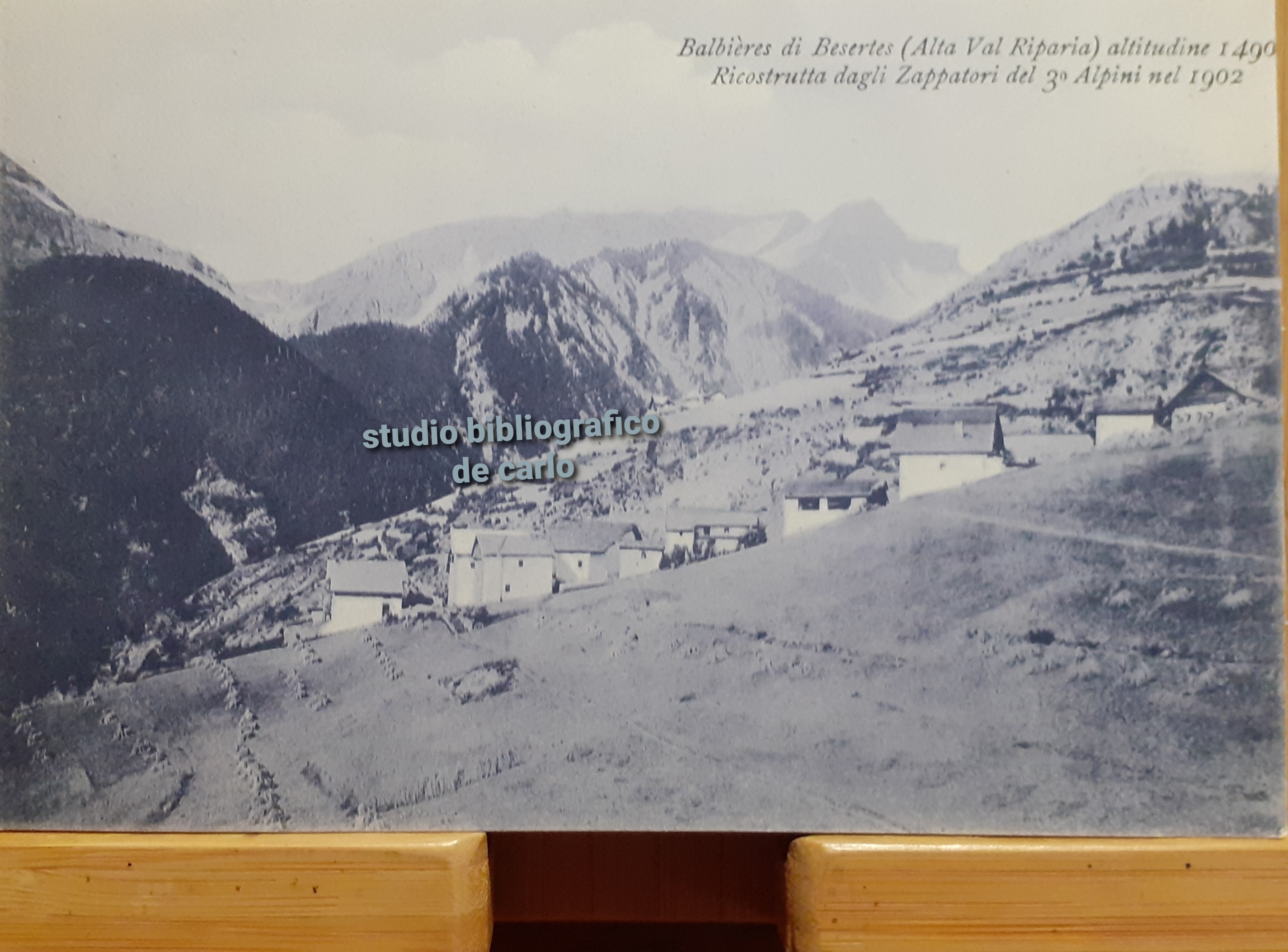 Cartolina Balbières di Besertes (Alta Val Riparia) Cesana 1910 circa