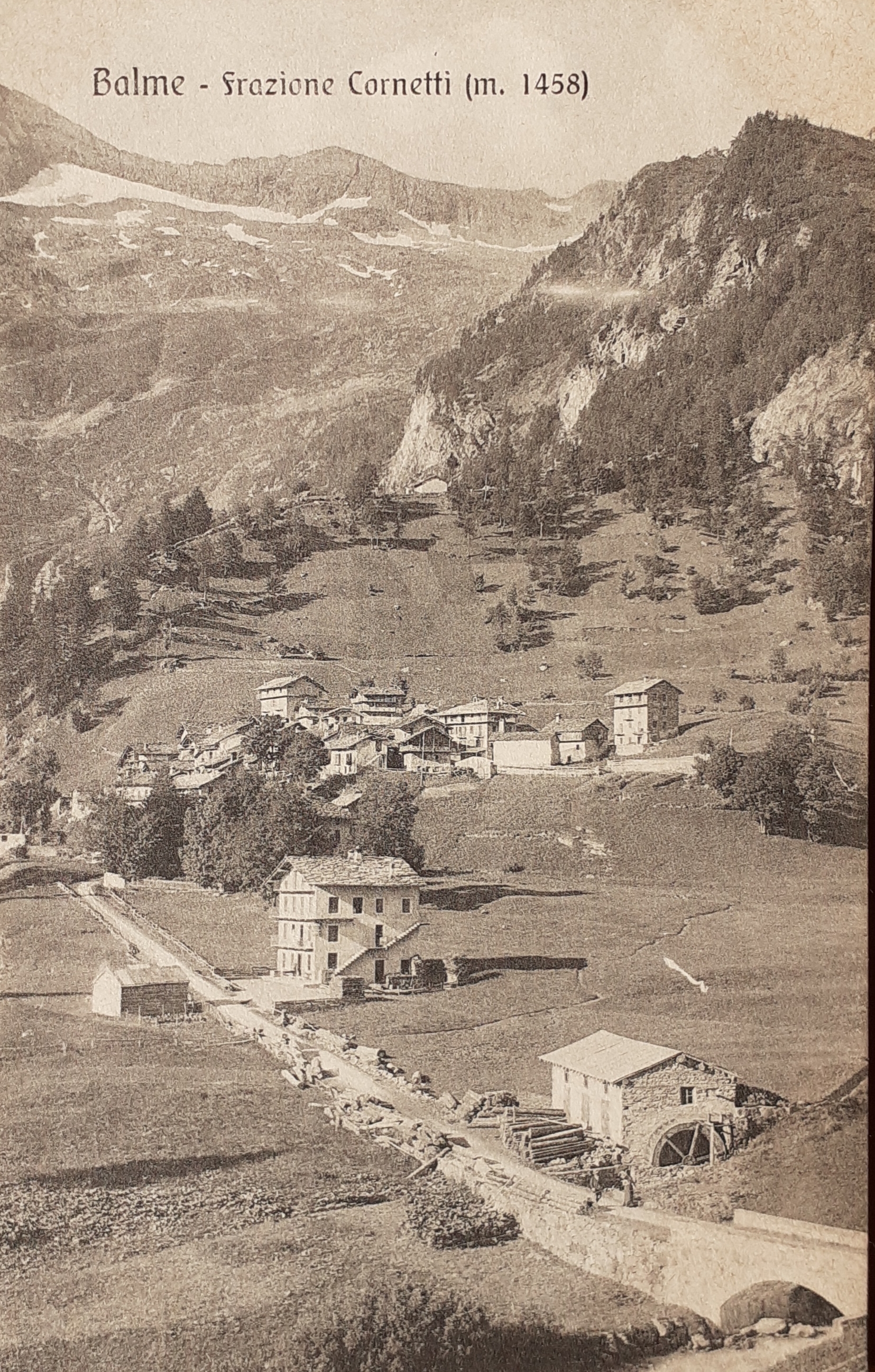 Cartolina Balme frazione Cornetti - non viaggiata anni '20